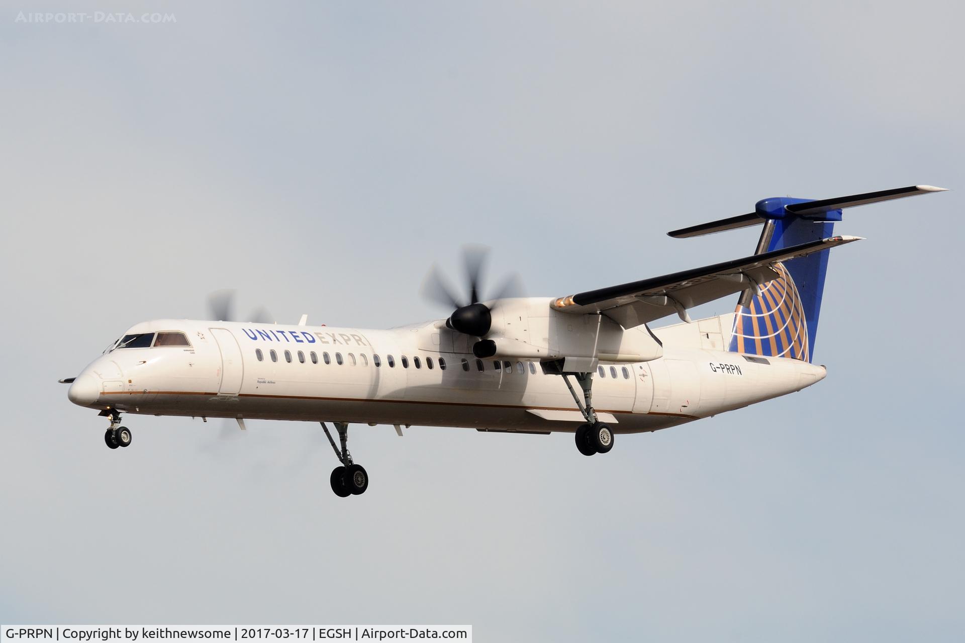 G-PRPN, 2008 Bombardier DHC-8-402 Dash 8 C/N 4213, Arriving for paintwork, formerly N213WQ.