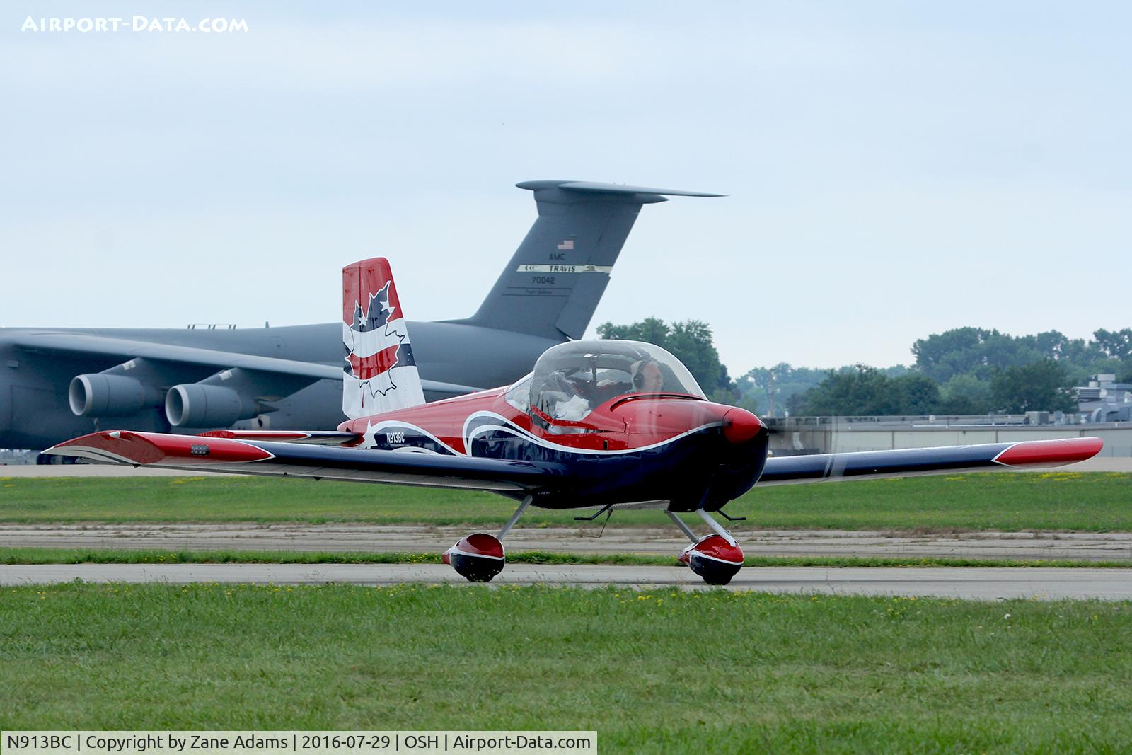 N913BC, 2013 Vans RV-12 C/N 120532, At the 2016 EAA AirVenture - Oshkosh, Wisconsin