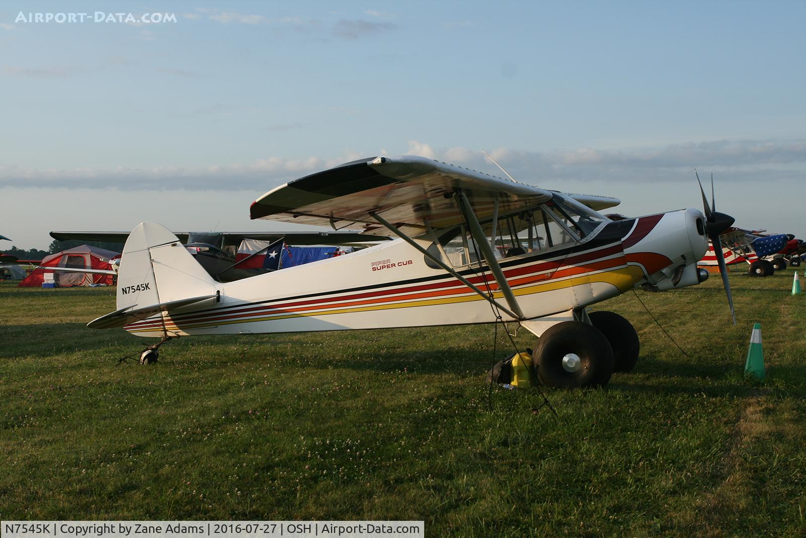 N7545K, 1950 Piper PA-18-105 Super Cub C/N 18-261, At the 2016 EAA AirVenture - Oshkosh, Wisconsin