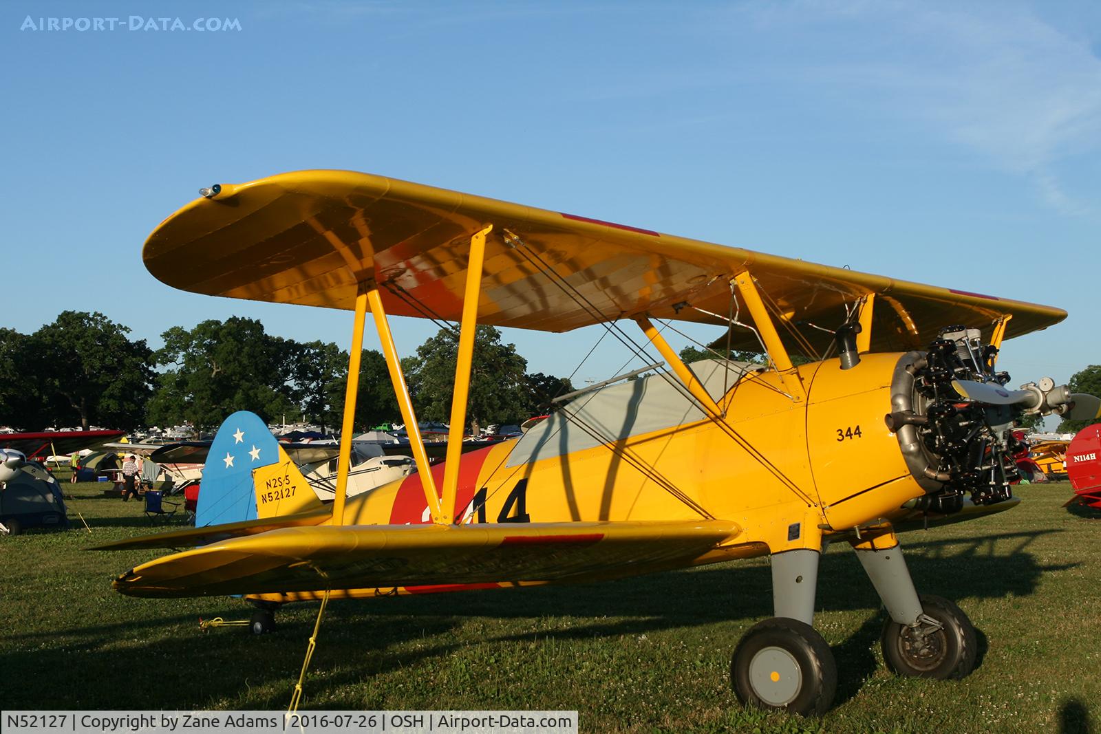 N52127, 1942 Boeing E75 C/N 75-8493, At the 2016 EAA AirVenture - Oshkosh, Wisconsin