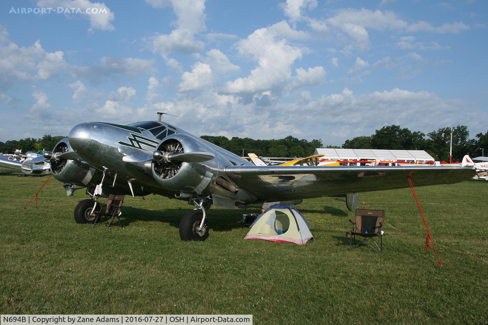 N694B, 1948 Beech A35 Bonanza C/N D-1697, At the 2016 EAA AirVenture - Oshkosh, Wisconsin