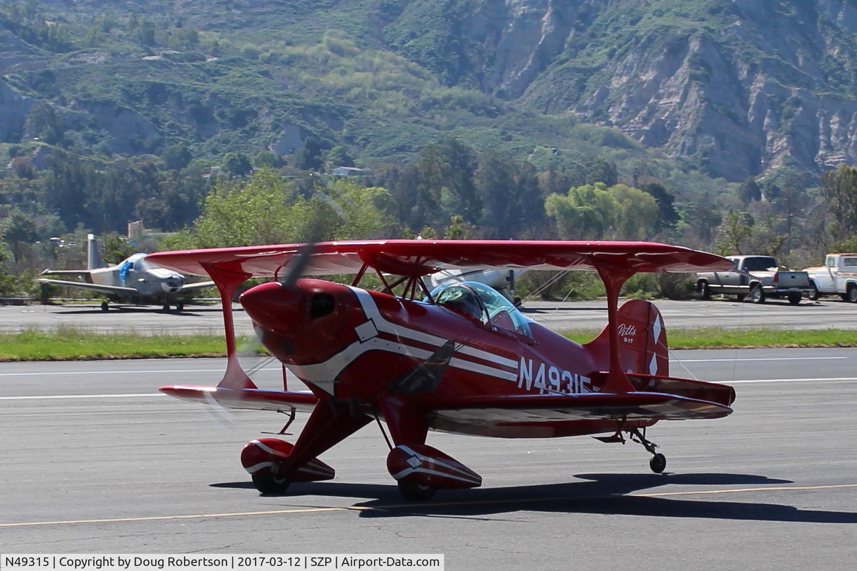 N49315, 1983 Pitts S-1T Special C/N 1013, 1983 Pitts Aerobatics S-1T, Lycoming AEIO-360 180 Hp, 4 ailerons, taxi