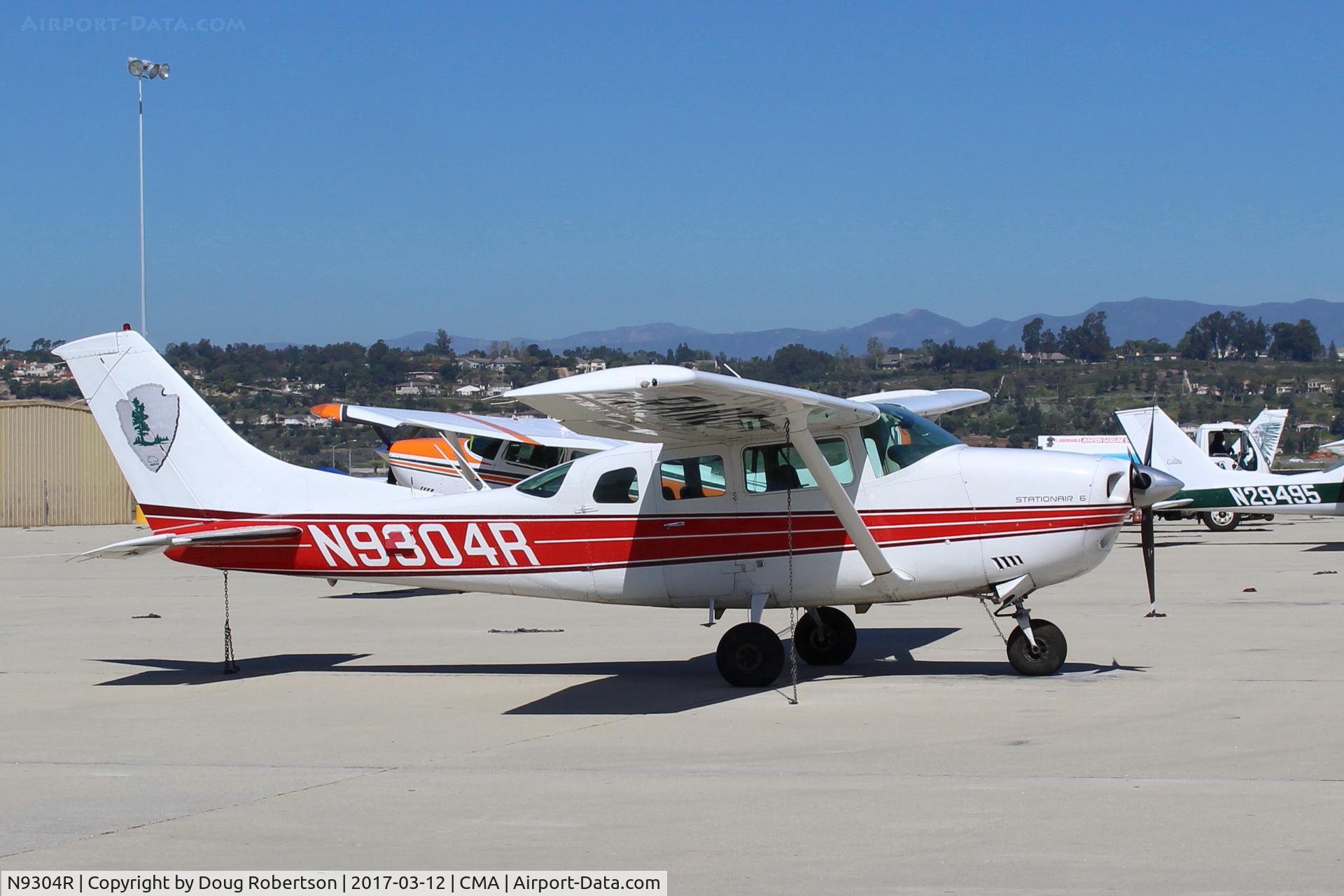 N9304R, 1984 Cessna U206G Stationair C/N U20606830, 1984 Cessna U206G STATIONAIR, Continental IO-520 285 Hp, Restricted class-Federal Government Dept. of Interior.