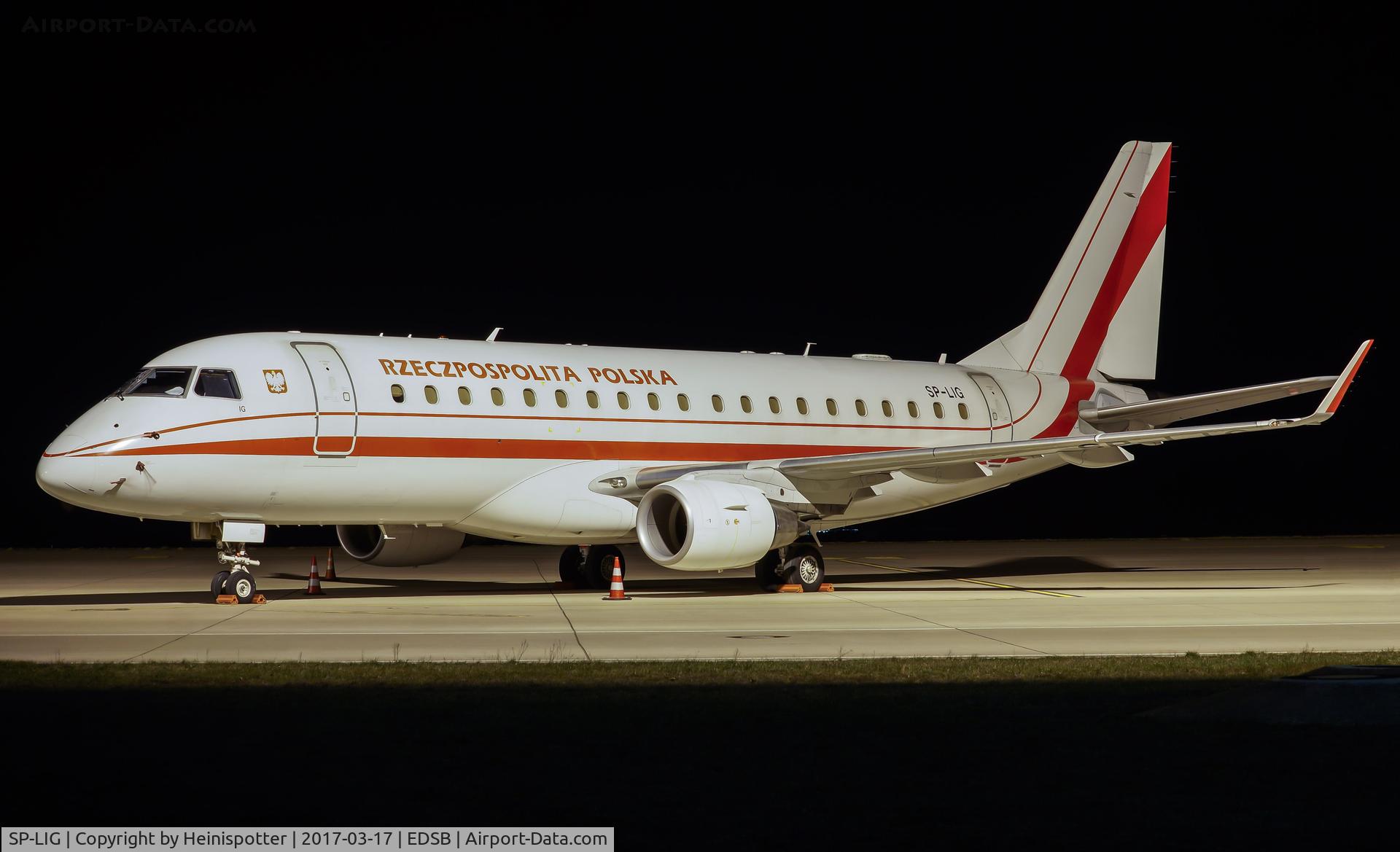 SP-LIG, 2009 Embraer 175LR (ERJ-170-200LR) C/N 17000283, SP-LIG Polish Government Embraer ERJ-175