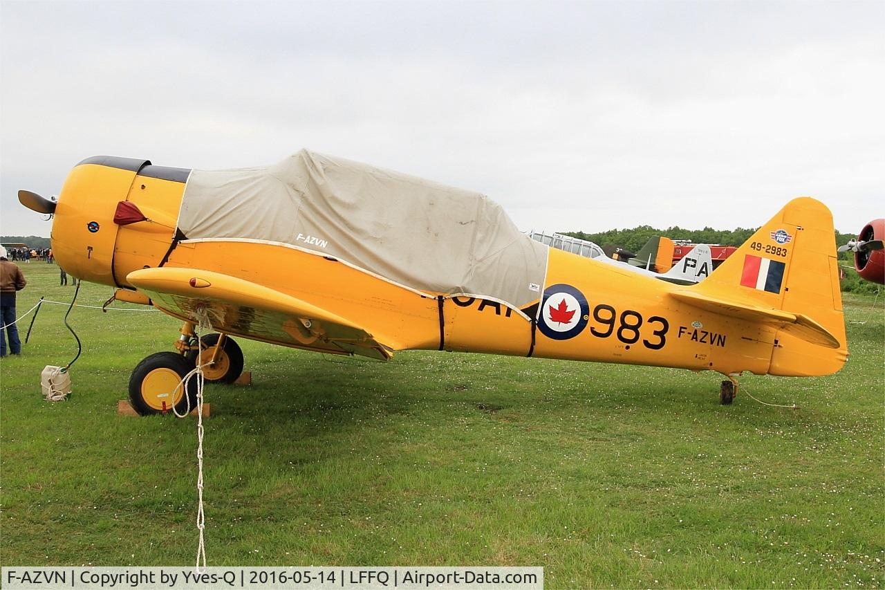F-AZVN, 1941 North American T-6G Texan C/N 168-87, North American T-6G Texan, Static display, La Ferté-Alais airfield (LFFQ) Airshow 2016