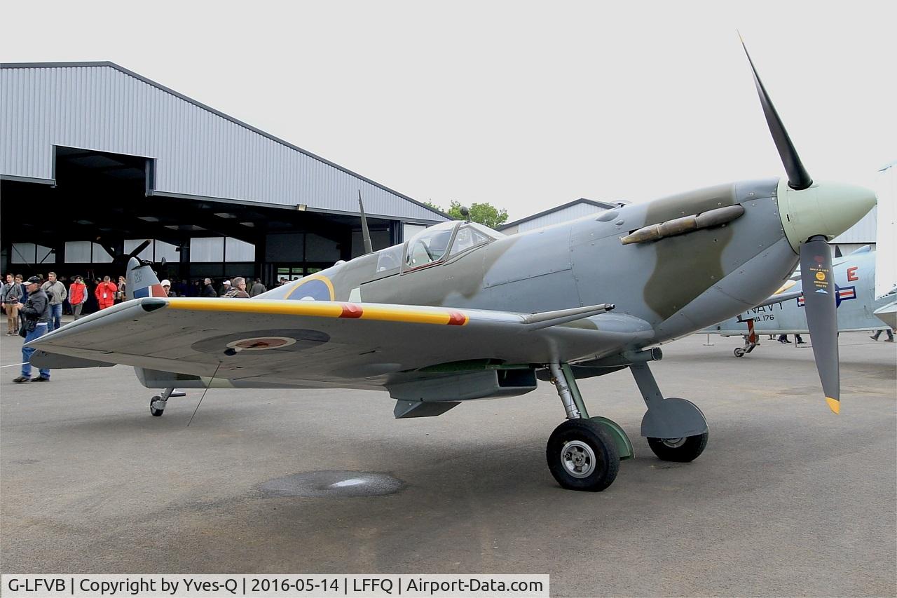 G-LFVB, 1942 Supermarine 349 Spitfire LF.Vb C/N CBAF.2403, Supermarine Spitfire MK-Vb, Static display, La Ferté-Alais (LFFQ) air show 2016