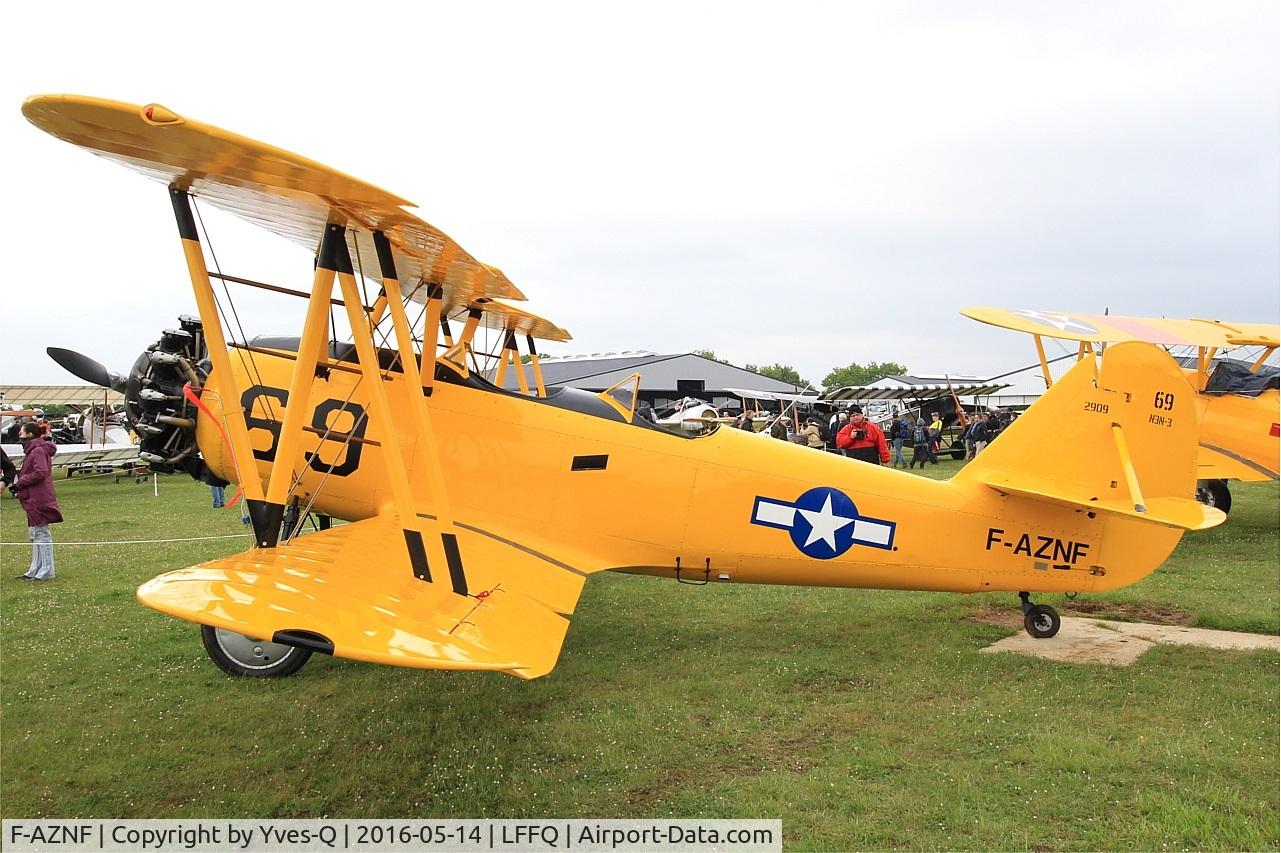 F-AZNF, Naval Aircraft Factory N3N-3 C/N 2909, Naval Aircraft Factory N3N-3, Static display, La Ferté-Alais (LFFQ) air show 2016
