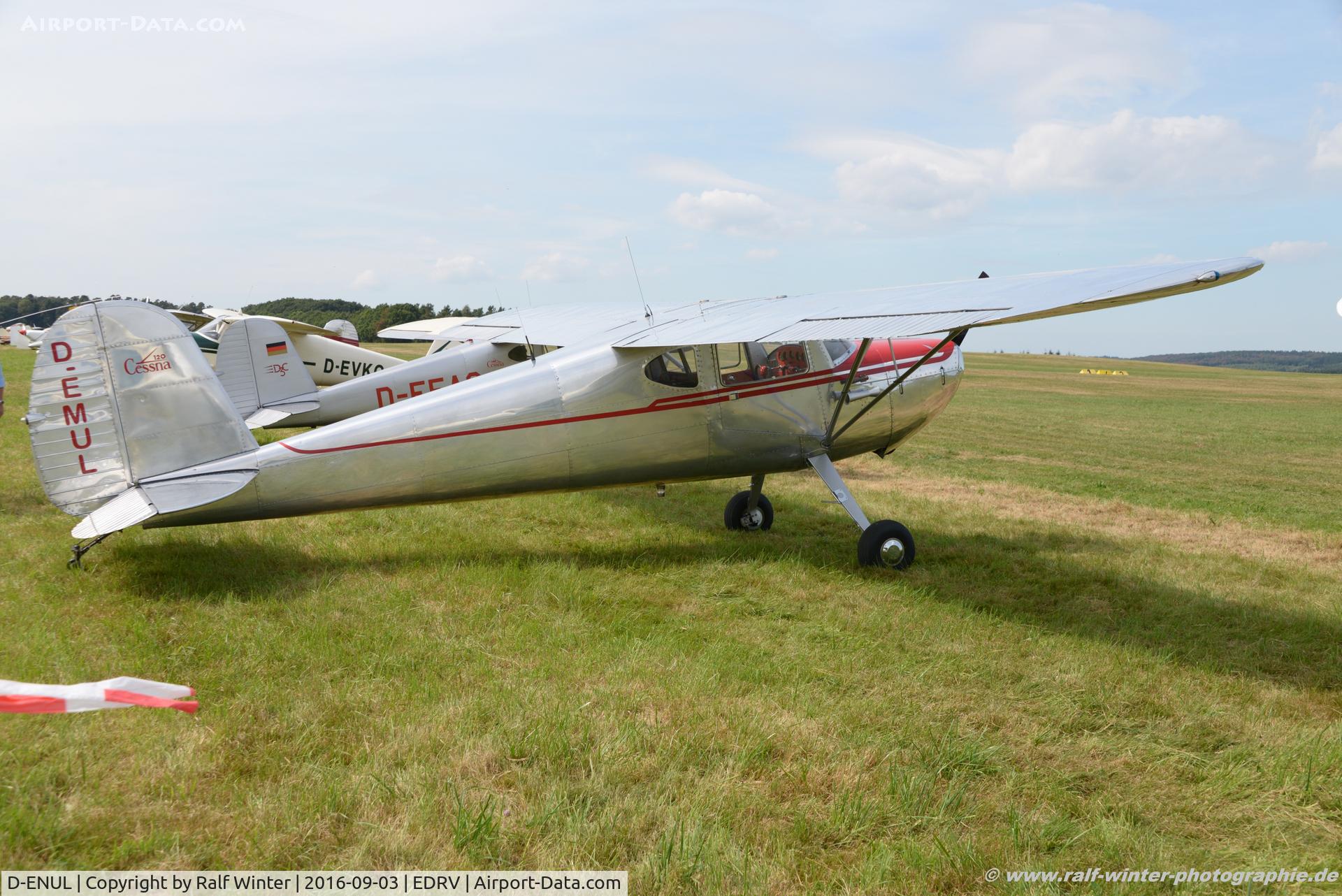 D-ENUL, 1946 Cessna 120 C/N 11226, Cessna 120 - Private - 11226 - D-ENUL - 03.09.2016 - EDRV