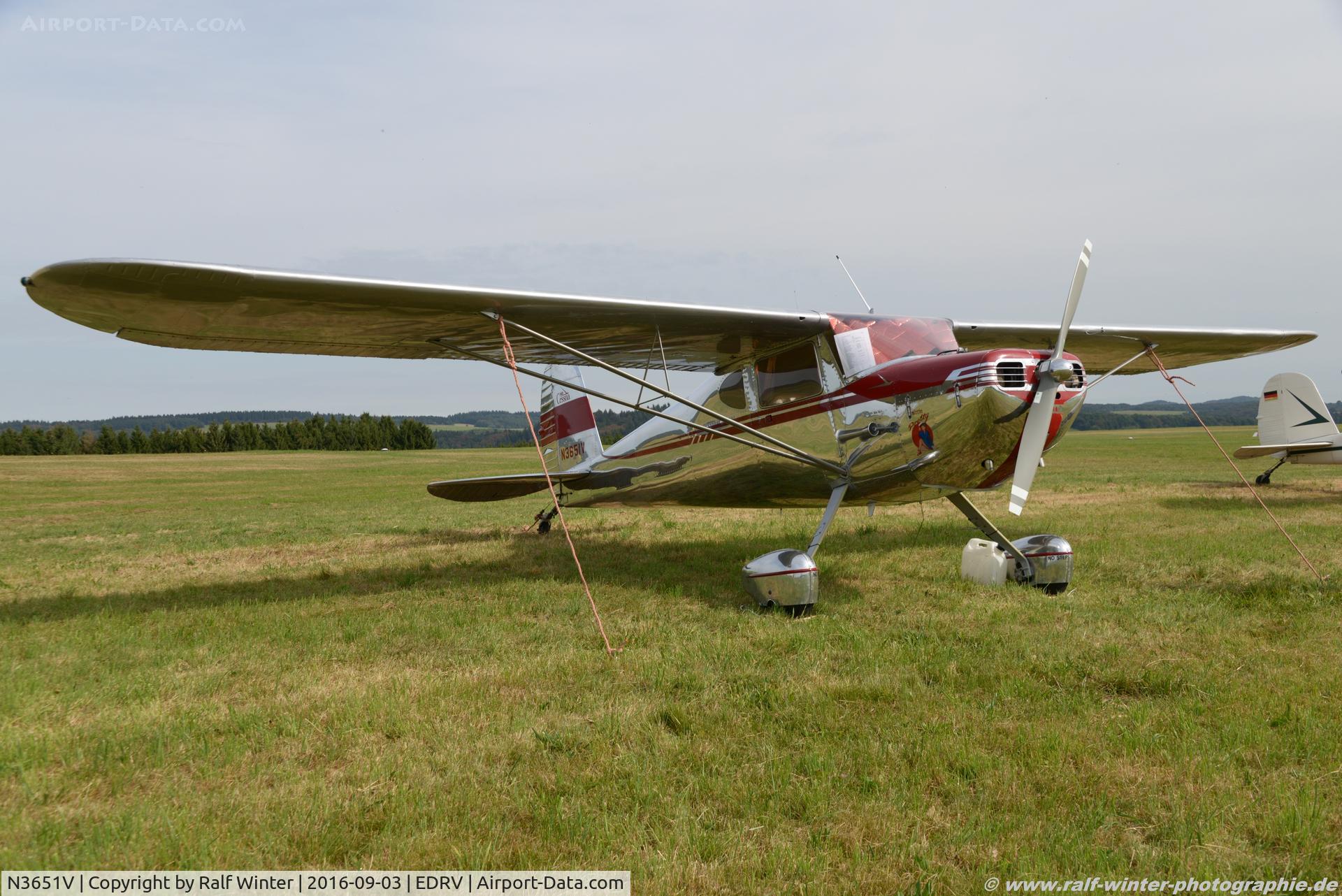 N3651V, 1948 Cessna 140 C/N 14922, Cessna 140 - Privat - 14922 - N3651V - 03.09.2016 - EDRV