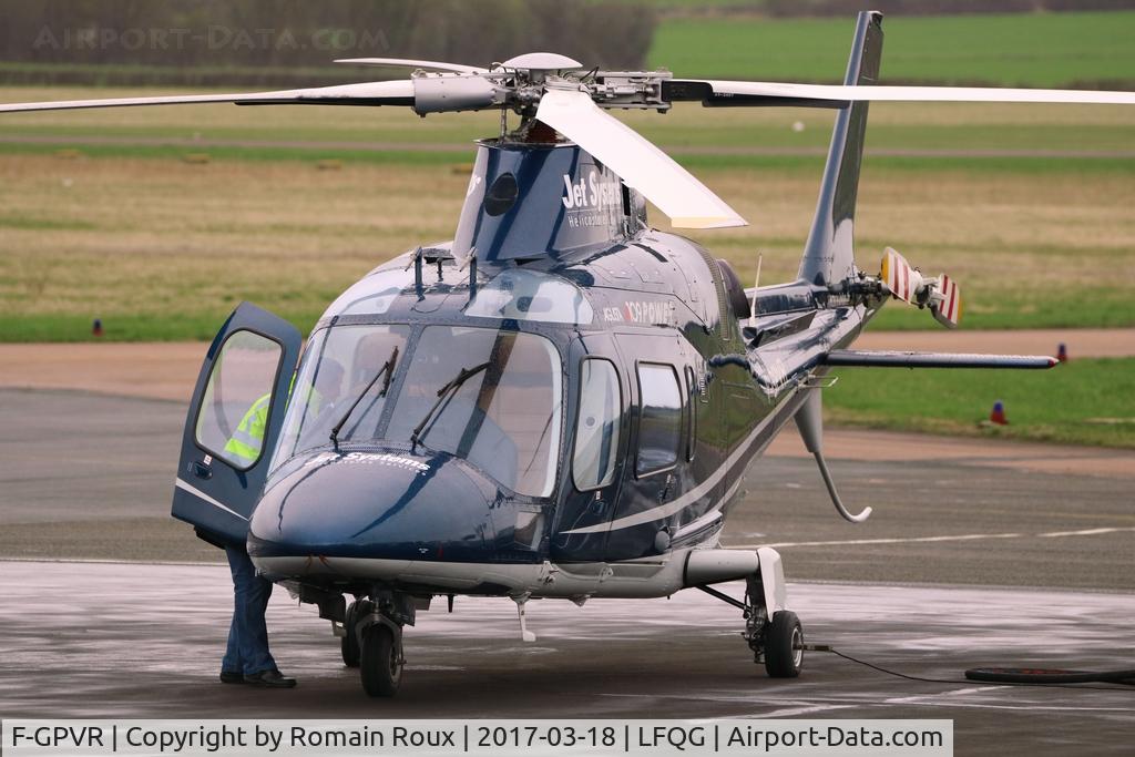 F-GPVR, 2000 Agusta A109E C/N 11071, Parked for refuelling