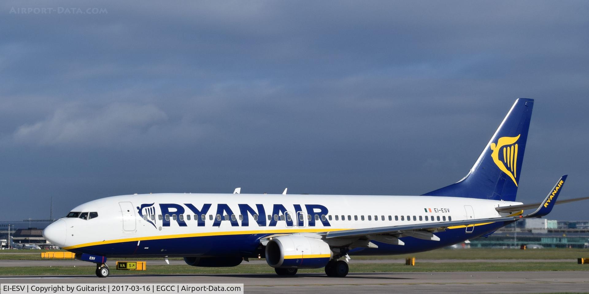 EI-ESV, 2011 Boeing 737-8AS C/N 34993, At Manchester