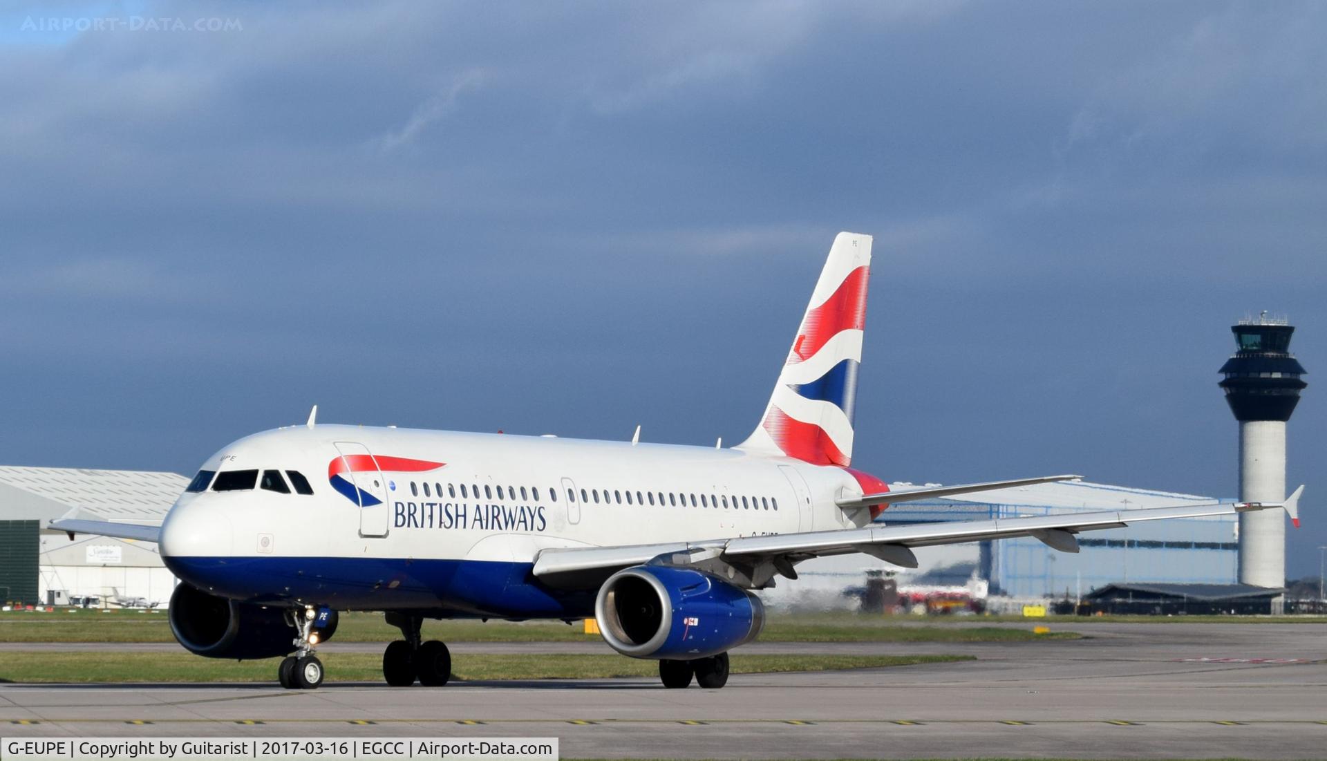 G-EUPE, 2000 Airbus A319-131 C/N 1193, At Manchester