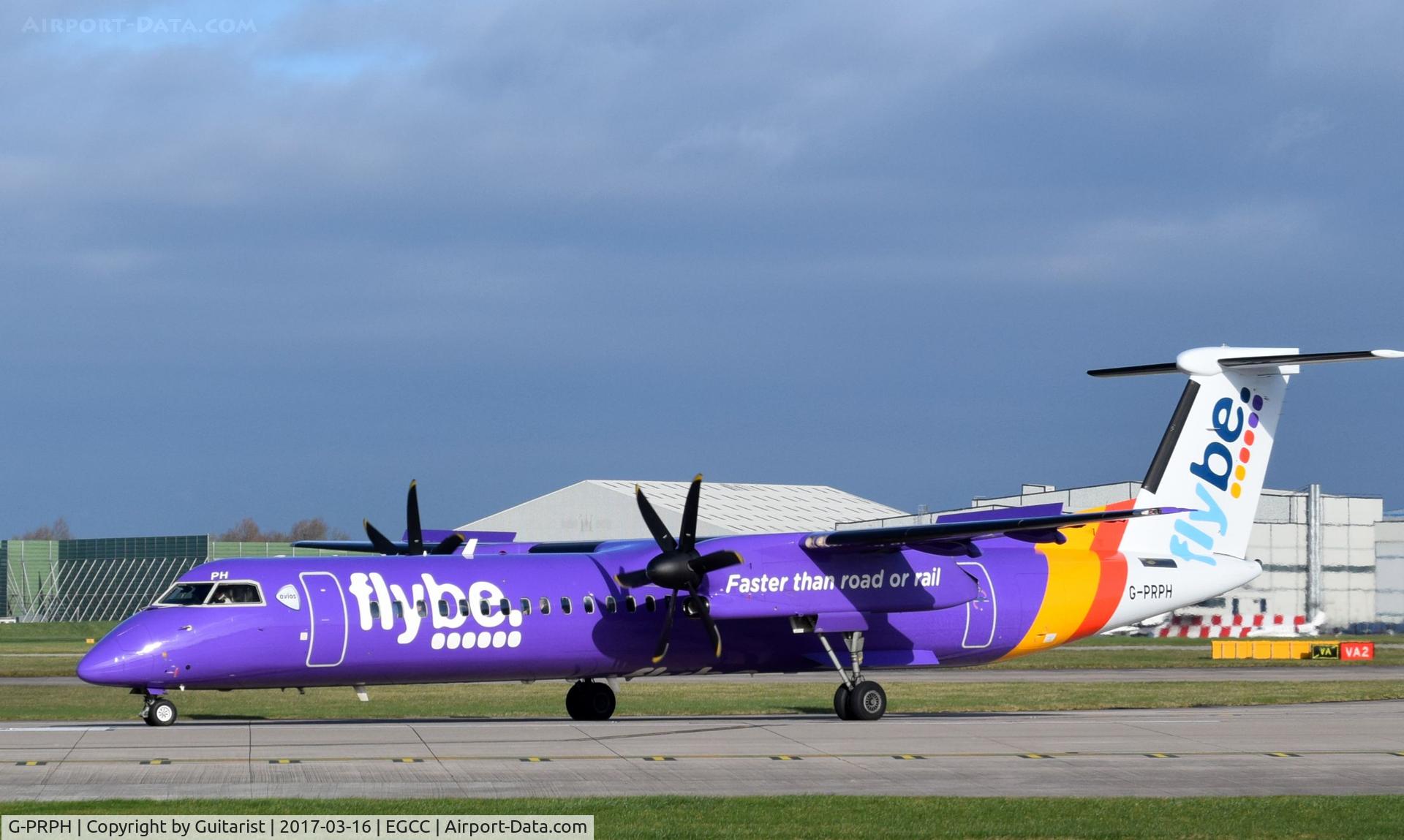 G-PRPH, 2010 Bombardier DHC-8-402 Dash 8 C/N 4323, At Manchester