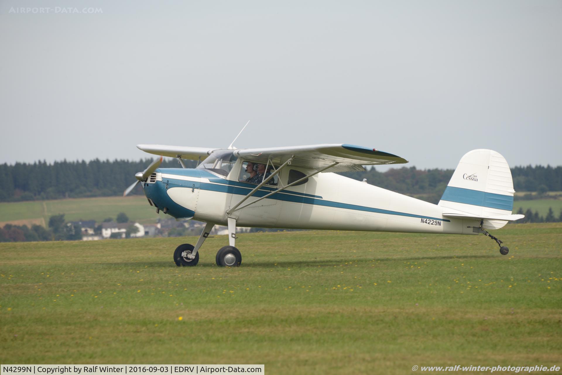 N4299N, 1947 Cessna 140 C/N 13770, Cessna 140 - Robert Satterwhite - 13770 - N4299N  - 03.09.2016 - EDRV