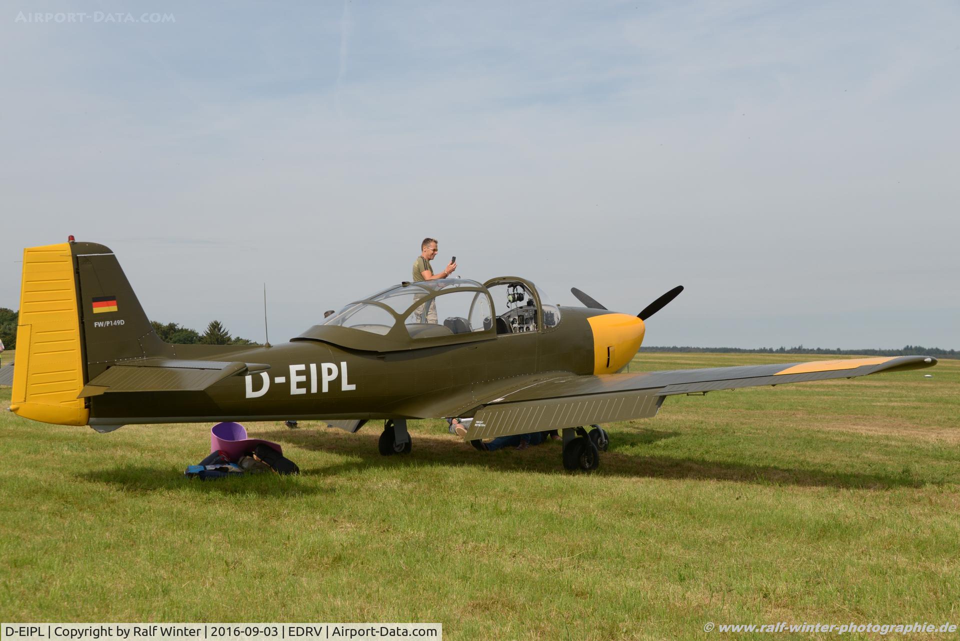 D-EIPL, 1957 Piaggio FWP-149D C/N 279, Focke-Wulf FWP-149D - Private - 279 - D-EIPL - 03.09.2016 - EDRV