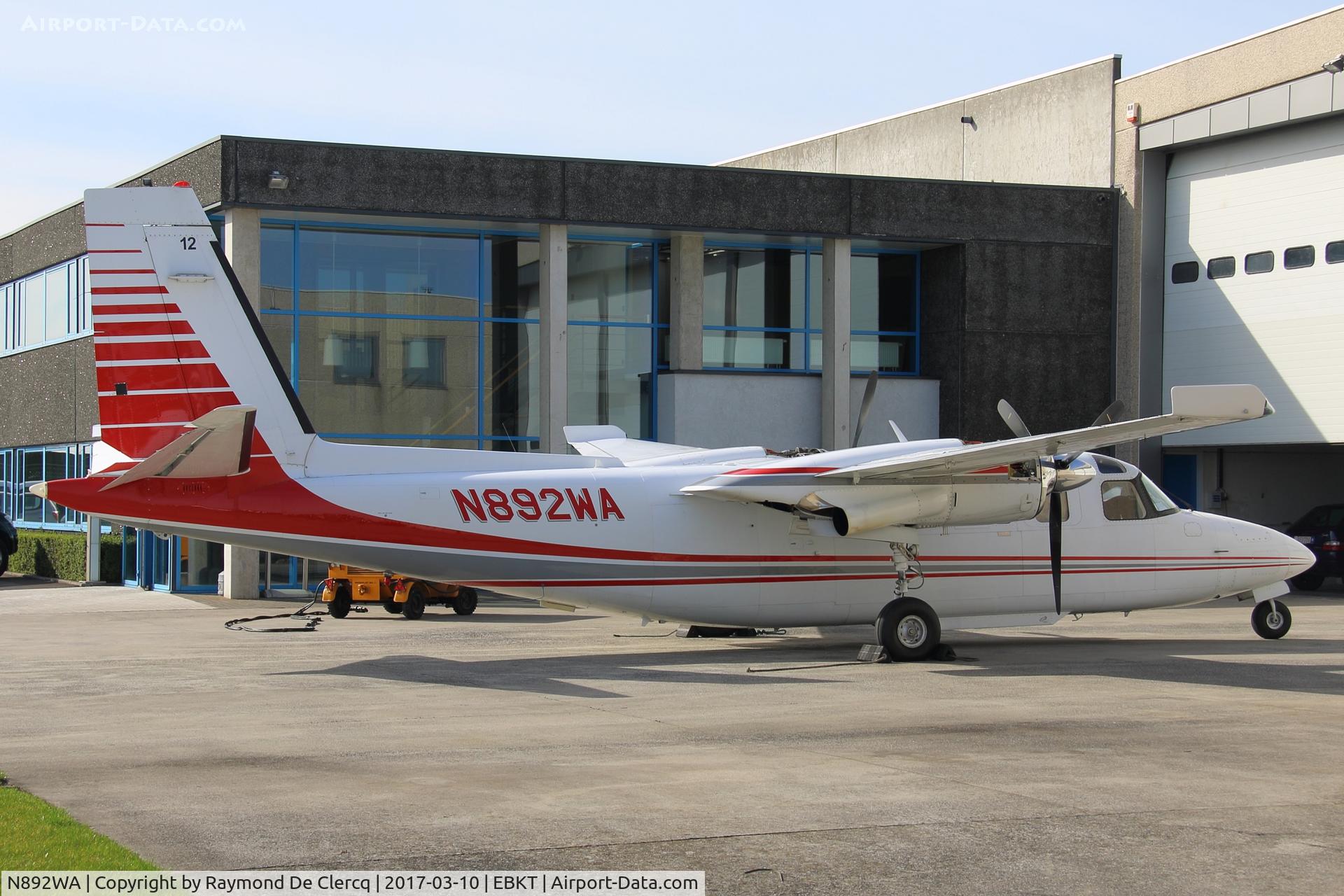 N892WA, 1976 Rockwell 690A Turbo Commander Turbo Commander C/N 11273, At Wevelgem.
