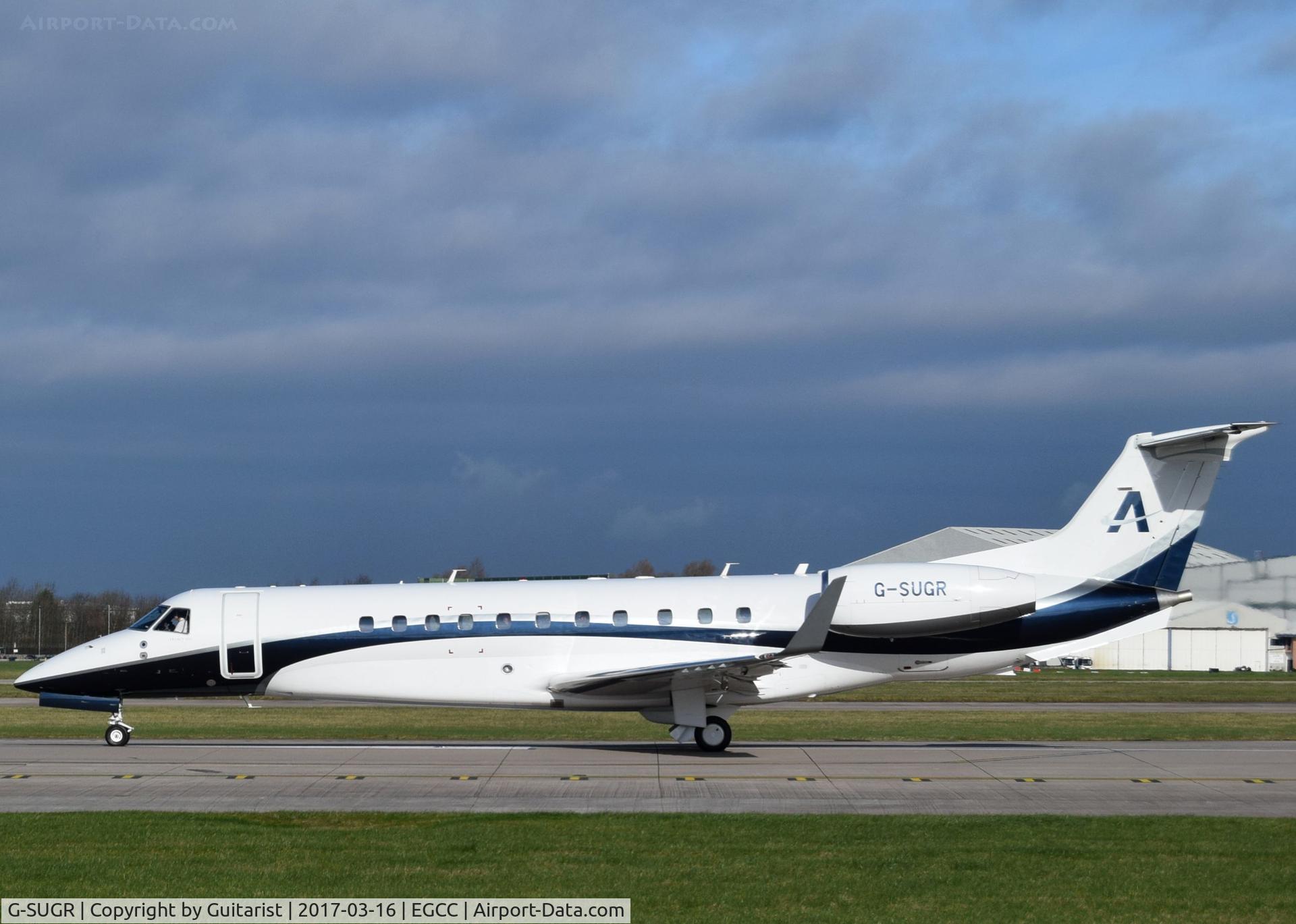 G-SUGR, 2014 Embraer EMB-135BJ Legacy 650 C/N 14501199, At Manchester