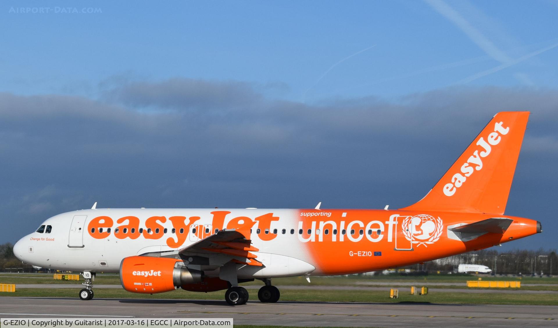G-EZIO, 2005 Airbus A319-111 C/N 2512, At Manchester