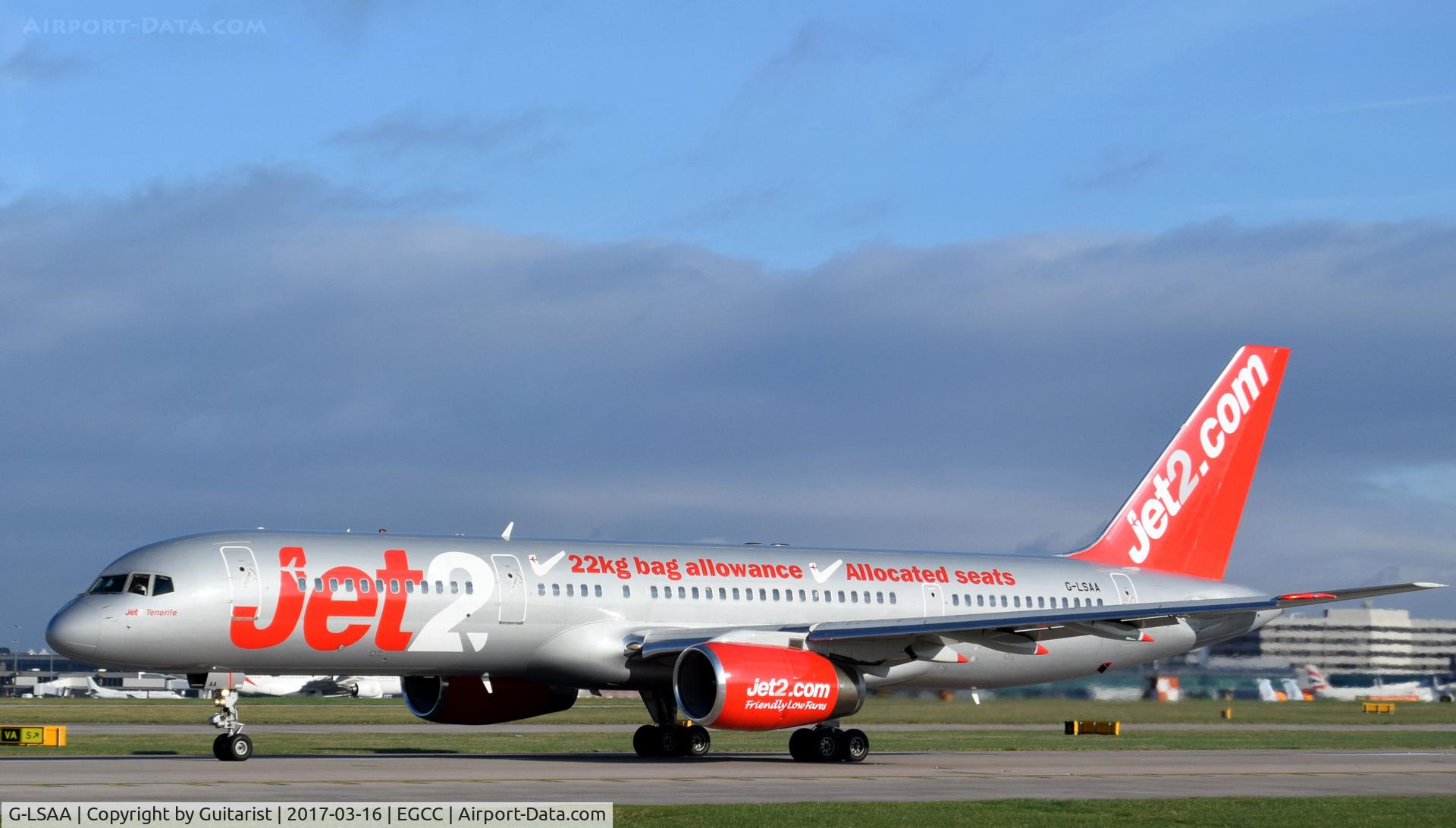 G-LSAA, 1988 Boeing 757-236 C/N 24122, At Manchester