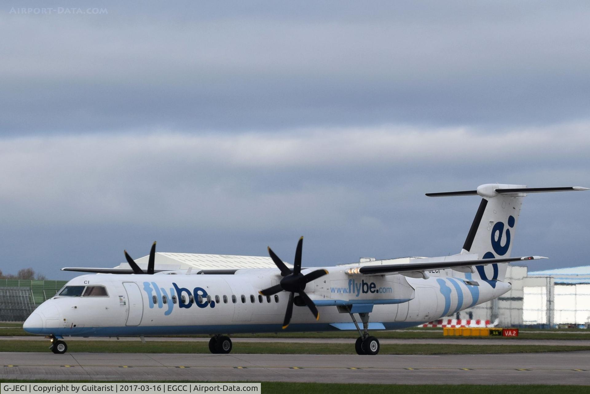 G-JECI, 2005 De Havilland Canada DHC-8-402Q Dash 8 C/N 4105, At Manchester
