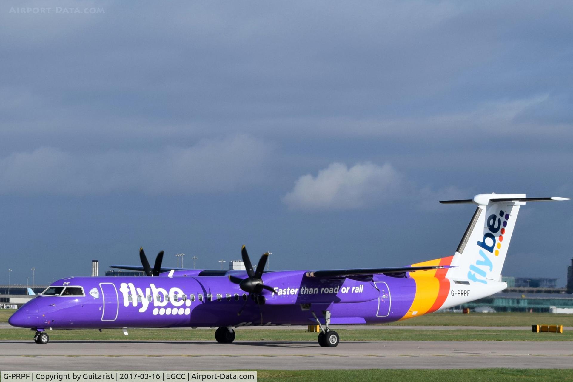 G-PRPF, 2008 Bombardier DHC-8-402 Dash 8 C/N 4195, At Manchester