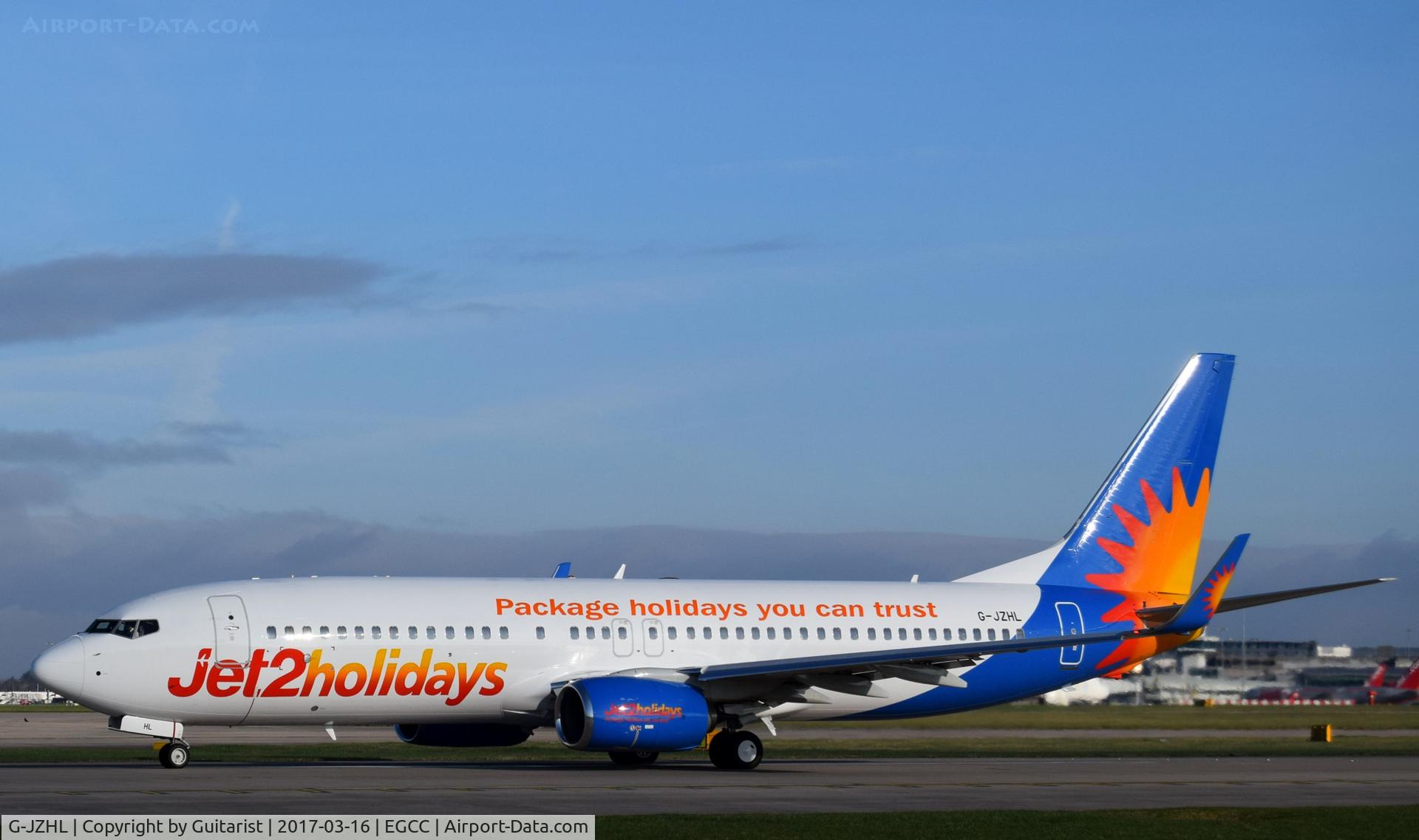 G-JZHL, 2016 Boeing 737-8MG C/N 63568, At Manchester