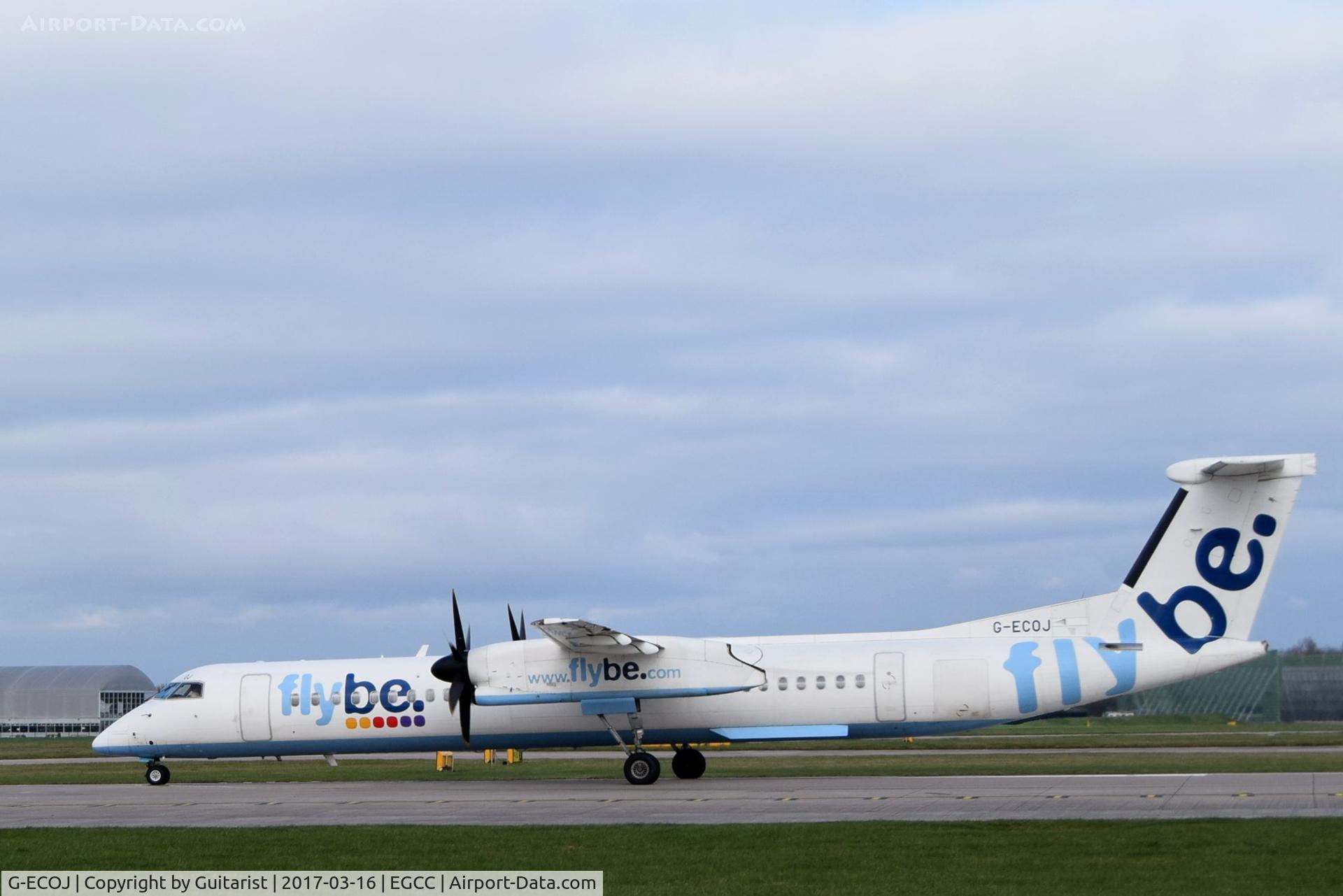 G-ECOJ, 2008 De Havilland Canada DHC-8-402Q Dash 8 C/N 4229, At Manchester