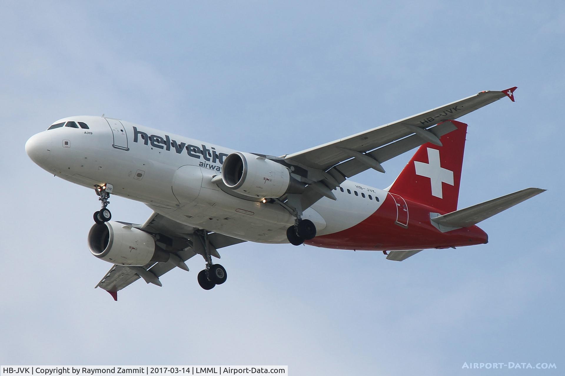 HB-JVK, 2003 Airbus A319-112 C/N 1886, A319 HB-JVK Helvetic Airways