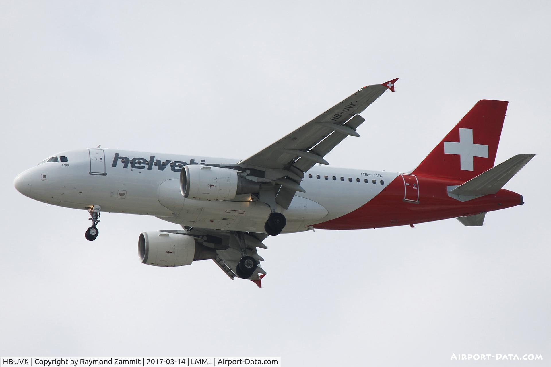 HB-JVK, 2003 Airbus A319-112 C/N 1886, A319 HB-JVK Helvetic Airways