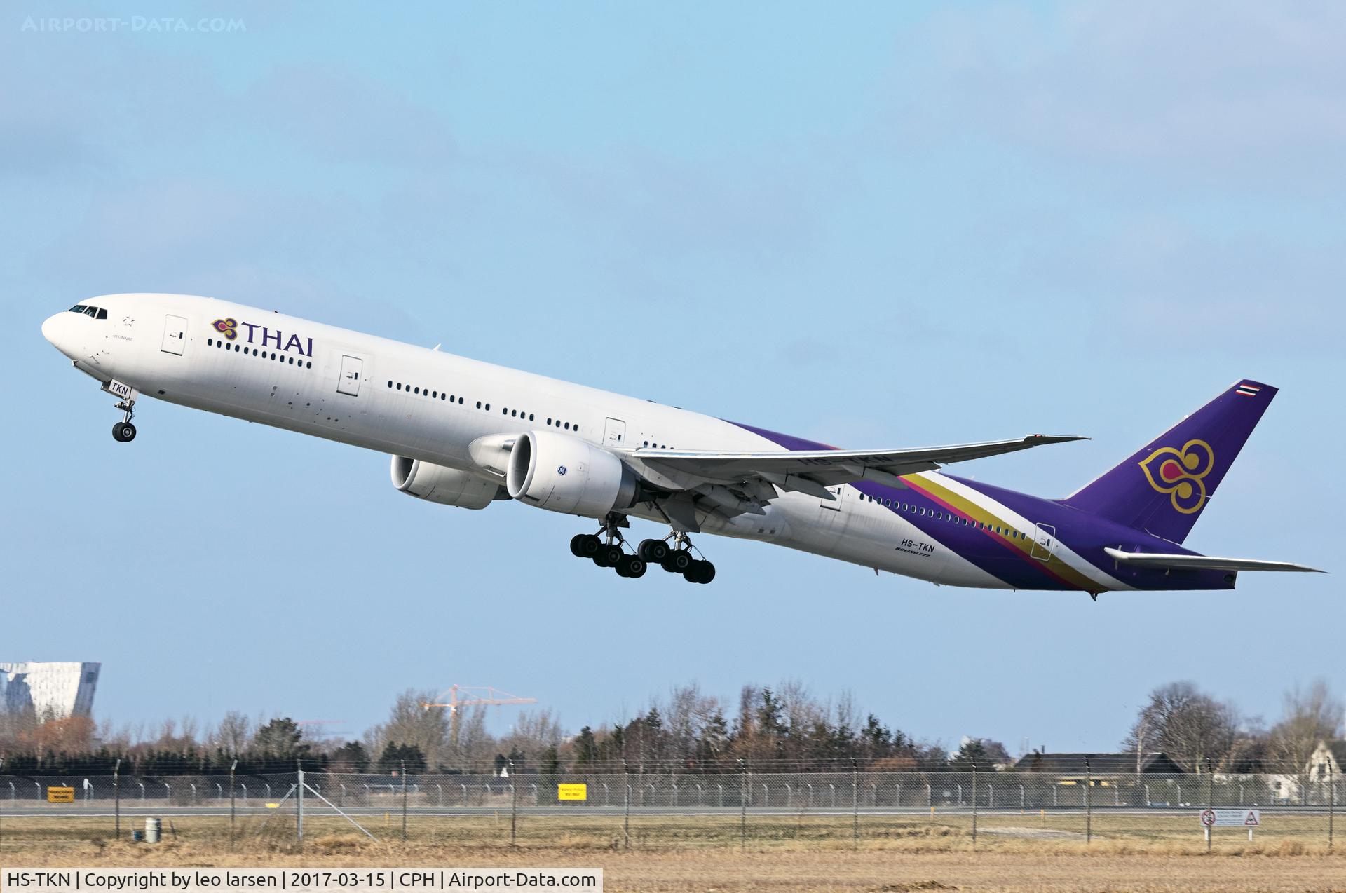 HS-TKN, 2013 Boeing 777-3AL/ER C/N 41523, Copenhagen 15.3.2017