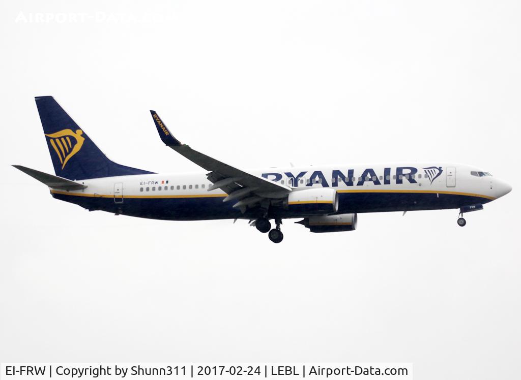 EI-FRW, 2016 Boeing 737-8AS C/N 44748, Landing rwy 25R