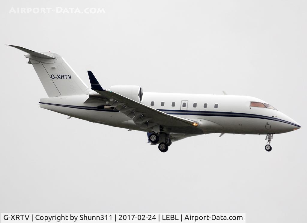 G-XRTV, 1991 Canadair Challenger 601-3A (CL-600-2B16) C/N 5085, Landing rwy 25R