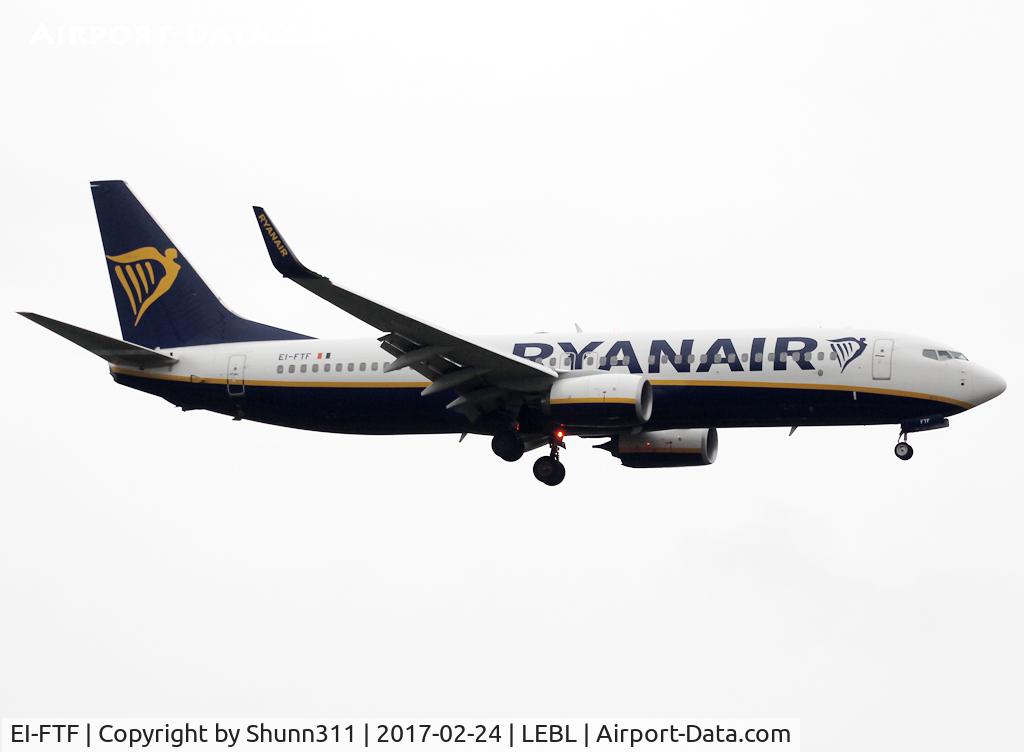 EI-FTF, 2016 Boeing 737-8AS C/N 44756, Landing rwy 25R