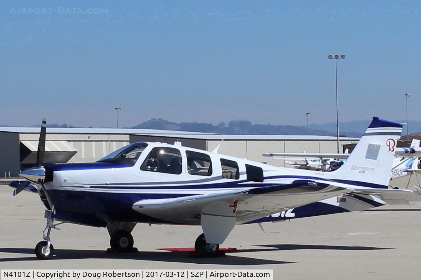 N4101Z, 2017 Beechcraft G36 Bonanza C/N E-4101, 2017 Textron Aviation Inc.-Beech G36 BONANZA, Continental IO-550-B 300 Hp. Registered to manufacturer. 