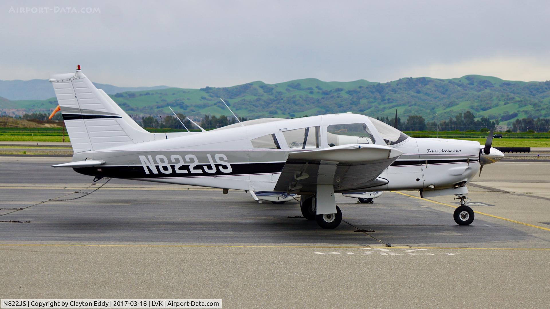 N822JS, 1973 Piper PA-28R-200 Cherokee Arrow C/N 28R-7335425, Livermore Airport California 20017