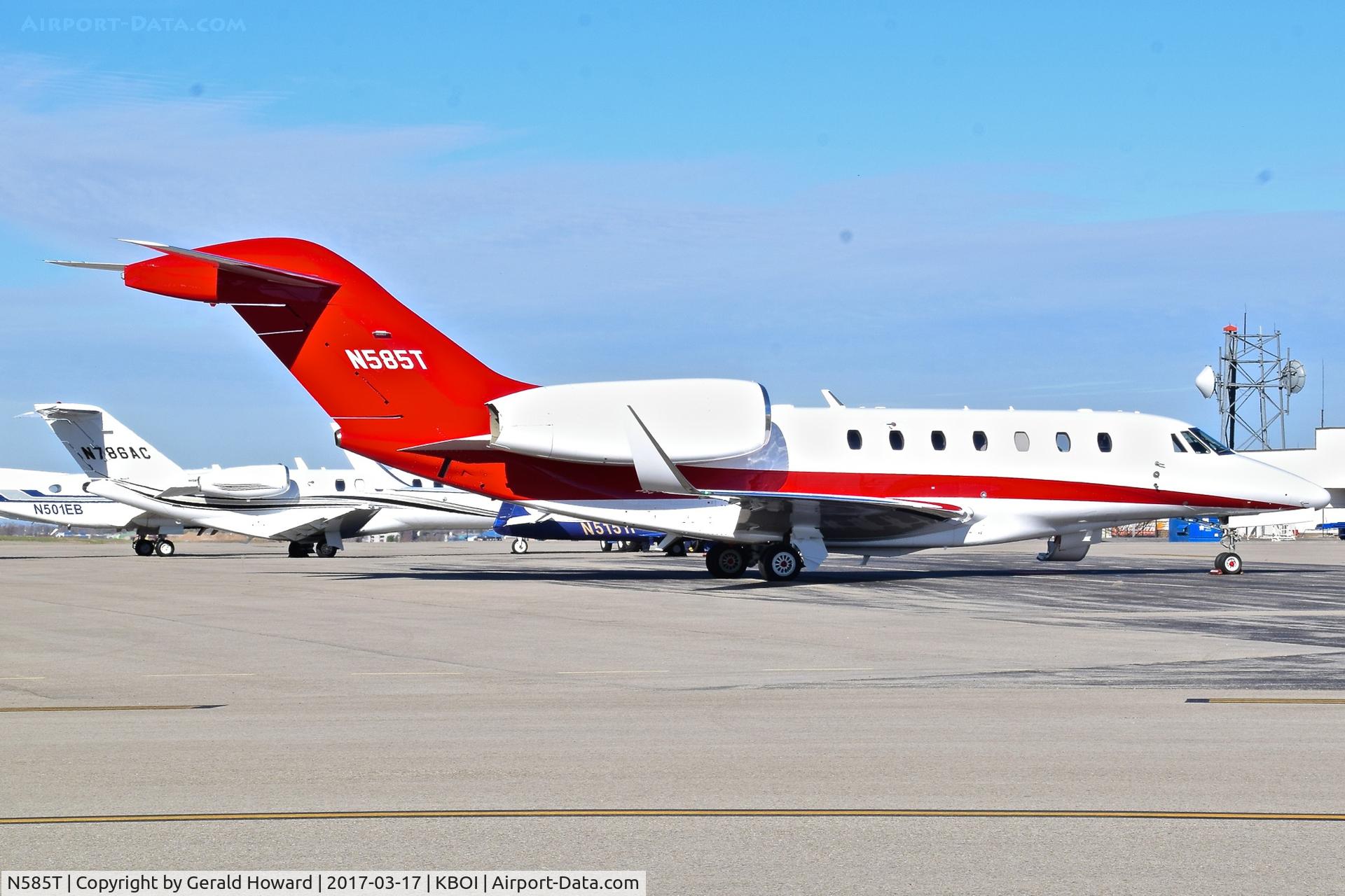 N585T, 2002 Cessna 750 Citation X Citation X C/N 750-0197, Parked on north GA ramp.