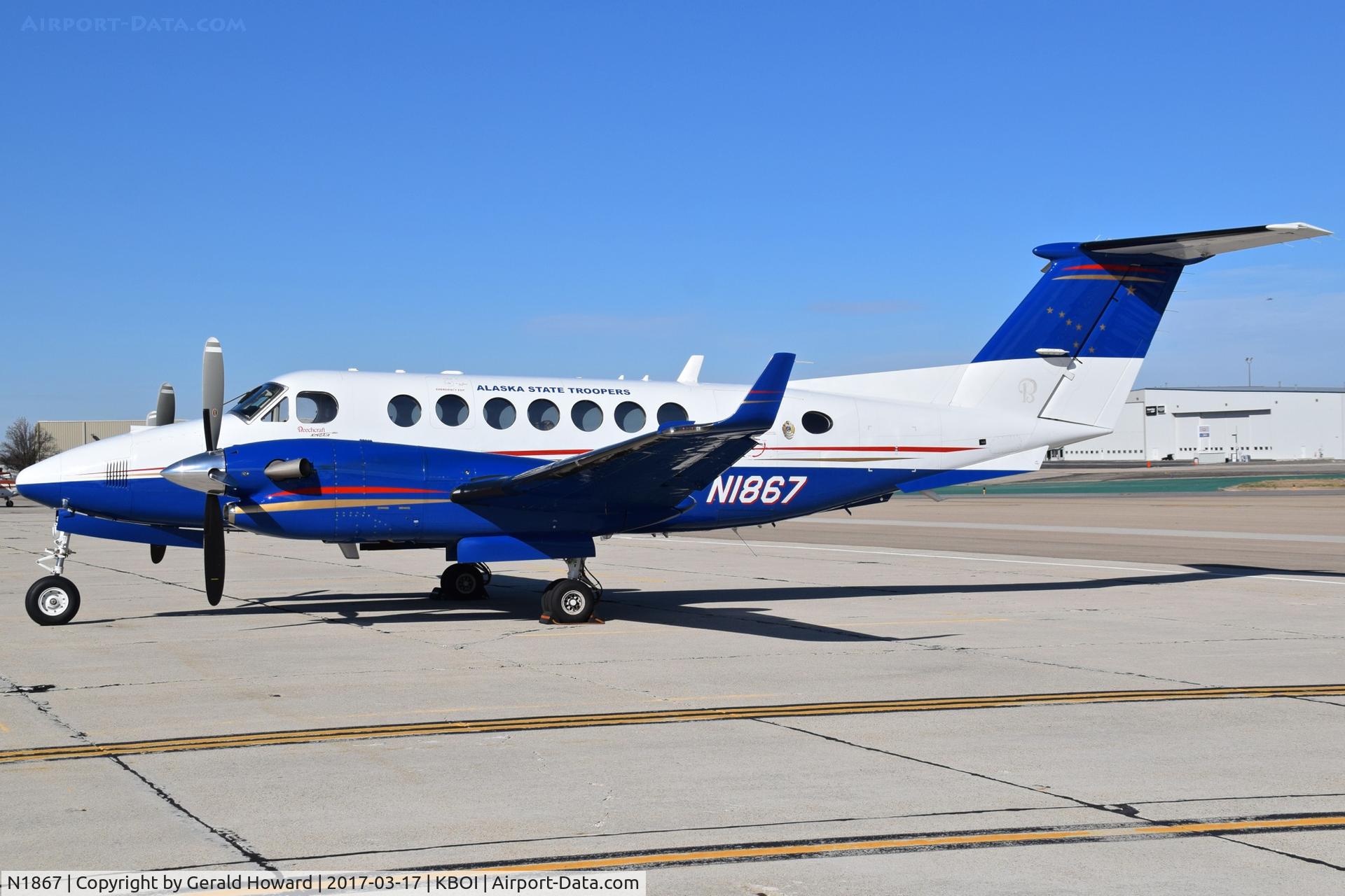 N1867, 2012 Beechcraft B300 C/N FL-815, Parked on south GA ramp.