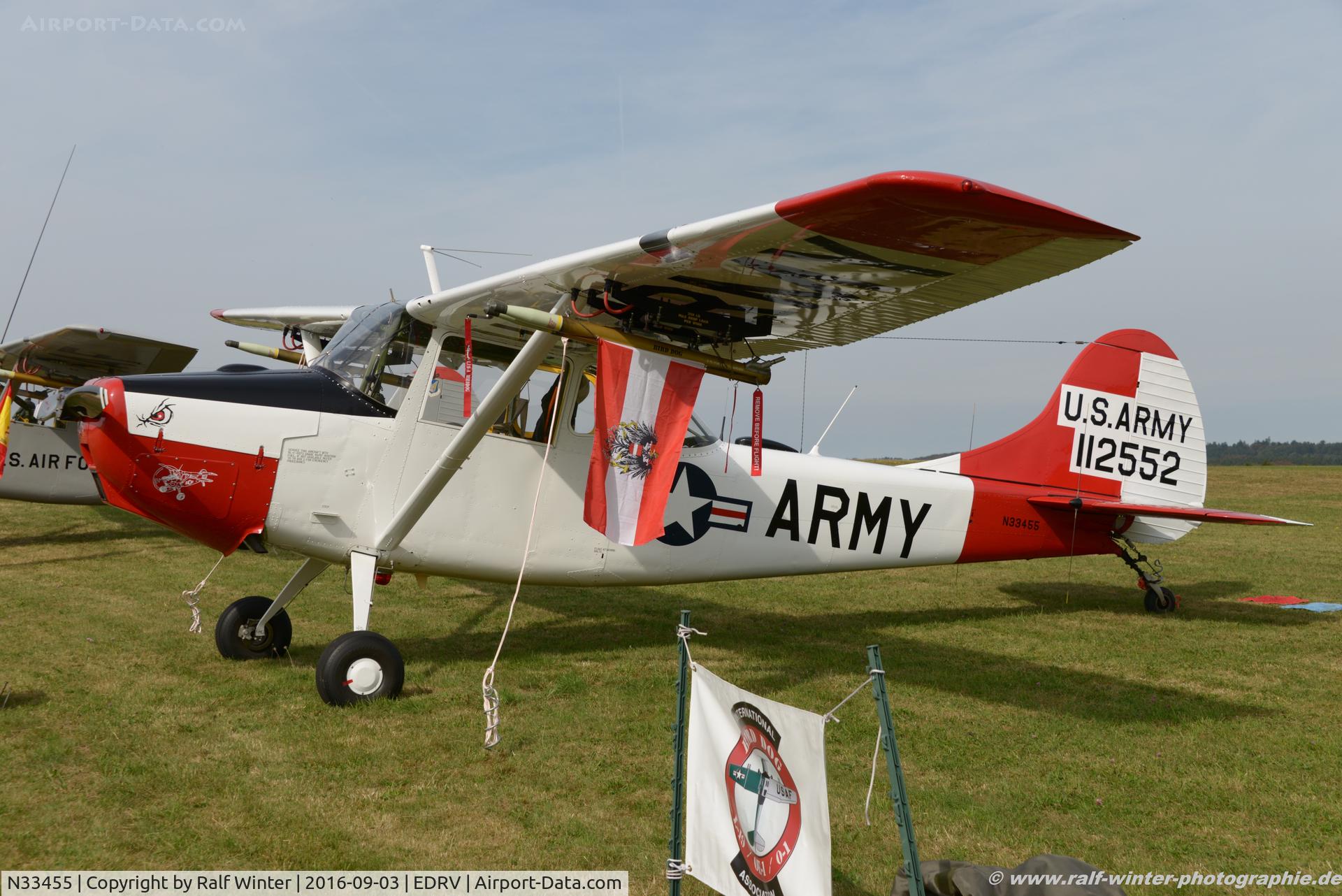 N33455, 1972 Cessna 305A C/N 23007, Cessna C305C L-19A Bird Dog - Private - 23007 - N33455 - 03.09.2016 - EDRV