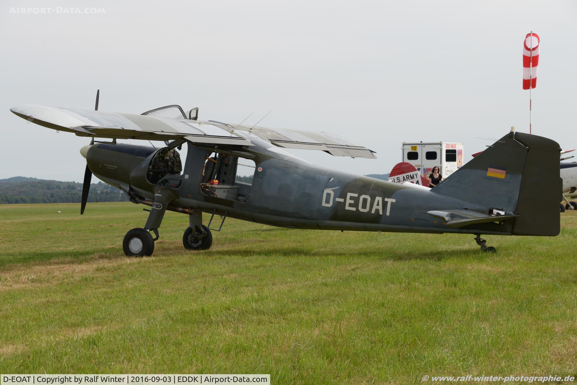 D-EOAT, 1958 Dornier Do-27A-1 C/N 319, Dornier Do 27-A-1 - Private - 319 - D-EOAT - 03.09.2016 - EDRV