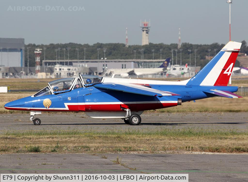 E79, Dassault-Dornier Alpha Jet E C/N E79, Taxiing for departure... Coded as '4'