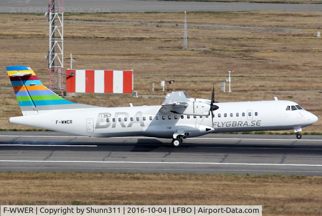 F-WWER, 2016 ATR 72-600 C/N 1357, C/n 1357 - To be SE-MKF