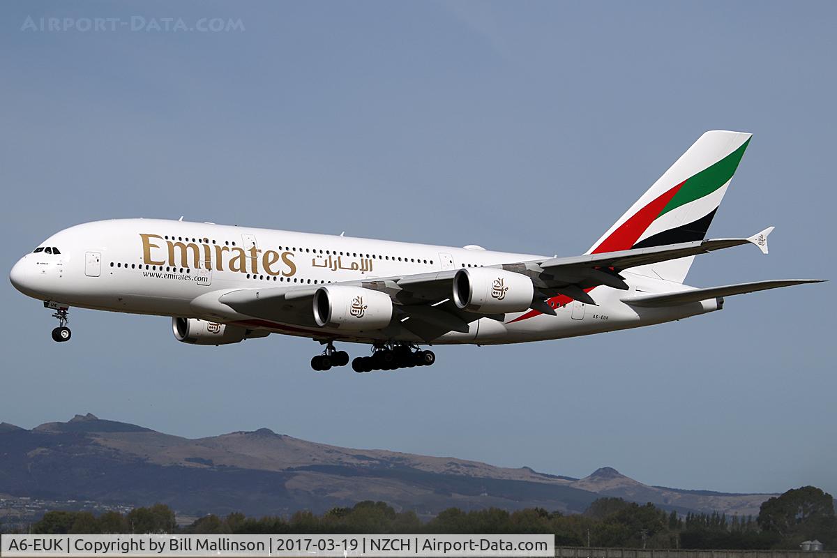 A6-EUK, 2016 Airbus A380-861 C/N 223, EK412 from DXB via SYD