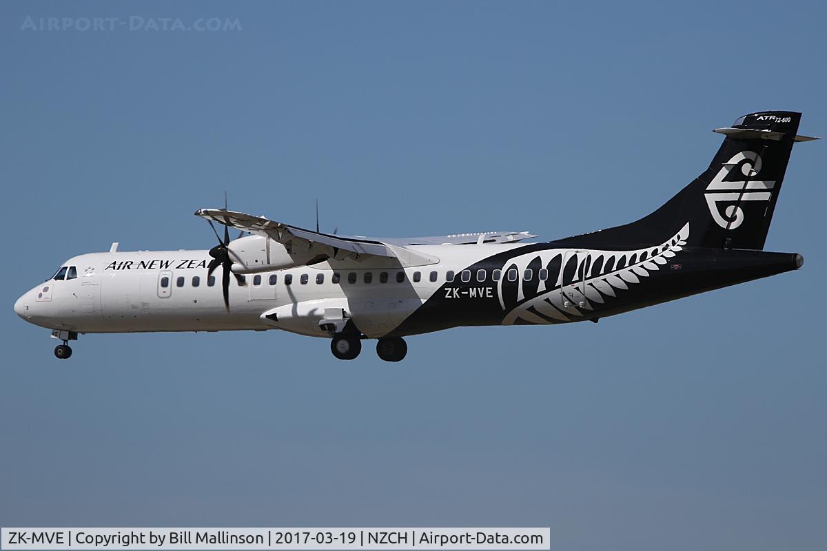 ZK-MVE, 2014 ATR 72-212A C/N 1182, NZ5394 from DUD