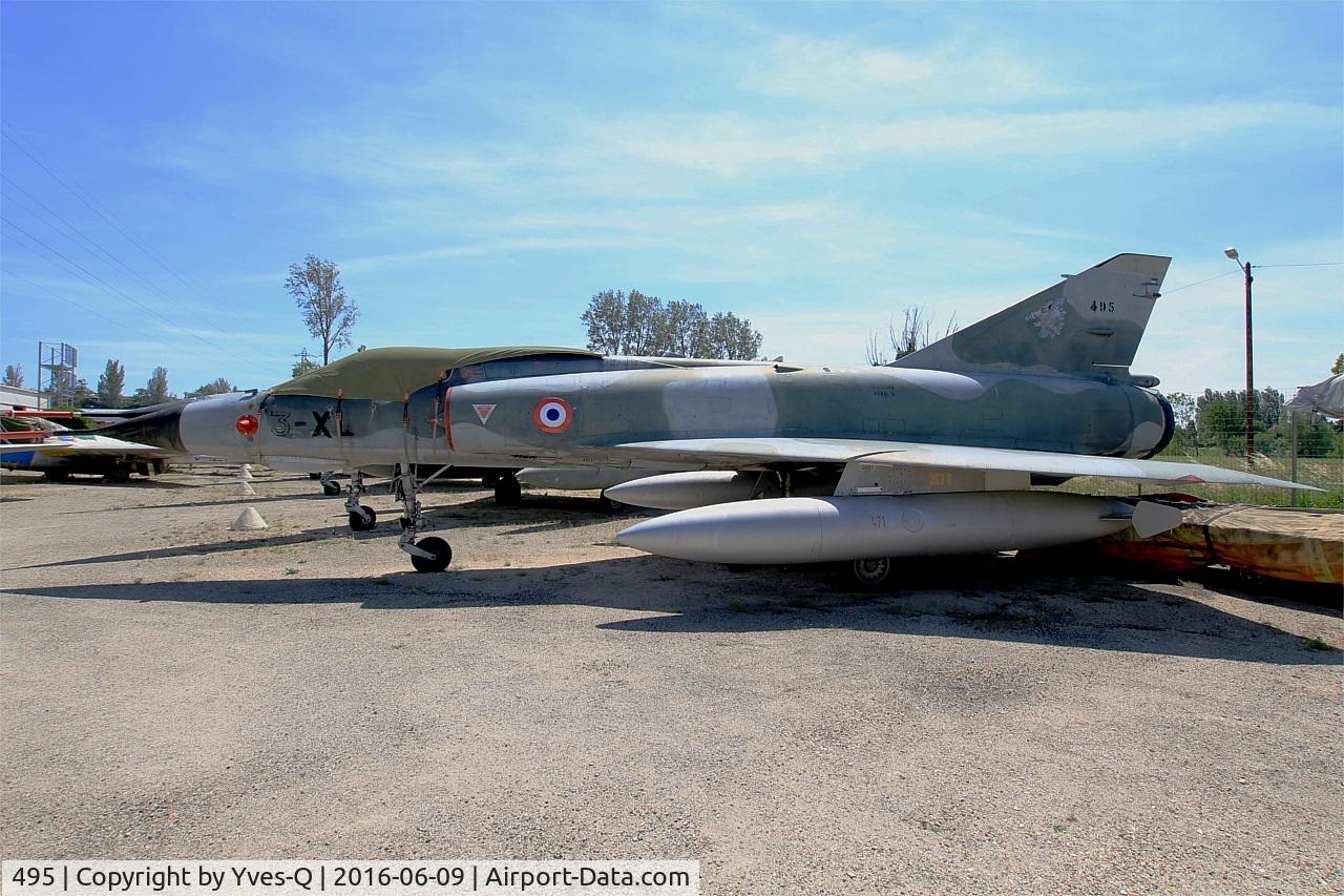 495, Dassault Mirage IIIE C/N 495, Dassault Mirage IIIE, preserved at les amis de la 5ème escadre Museum, Orange