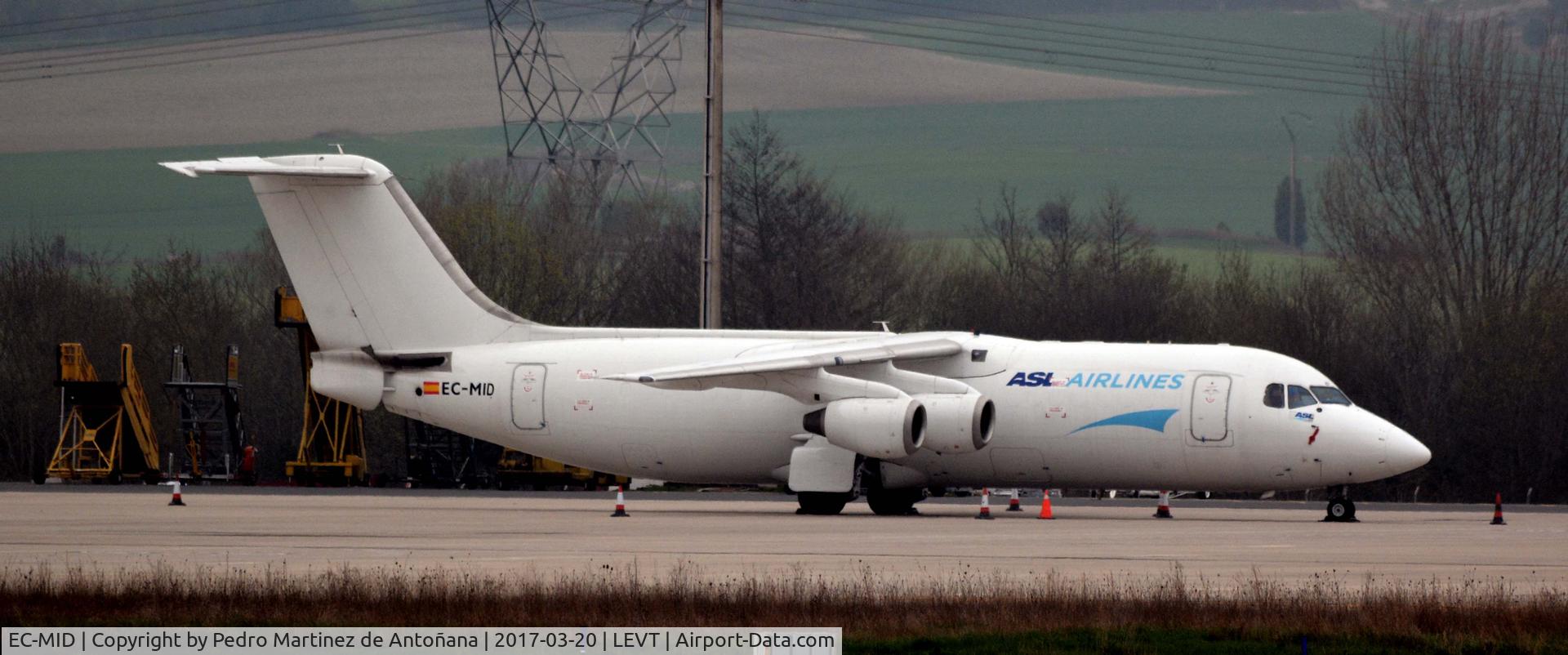 EC-MID, 1990 British Aerospace BAe.146-300 C/N E3168, Foronda - Vitoria-Gasteiz - España