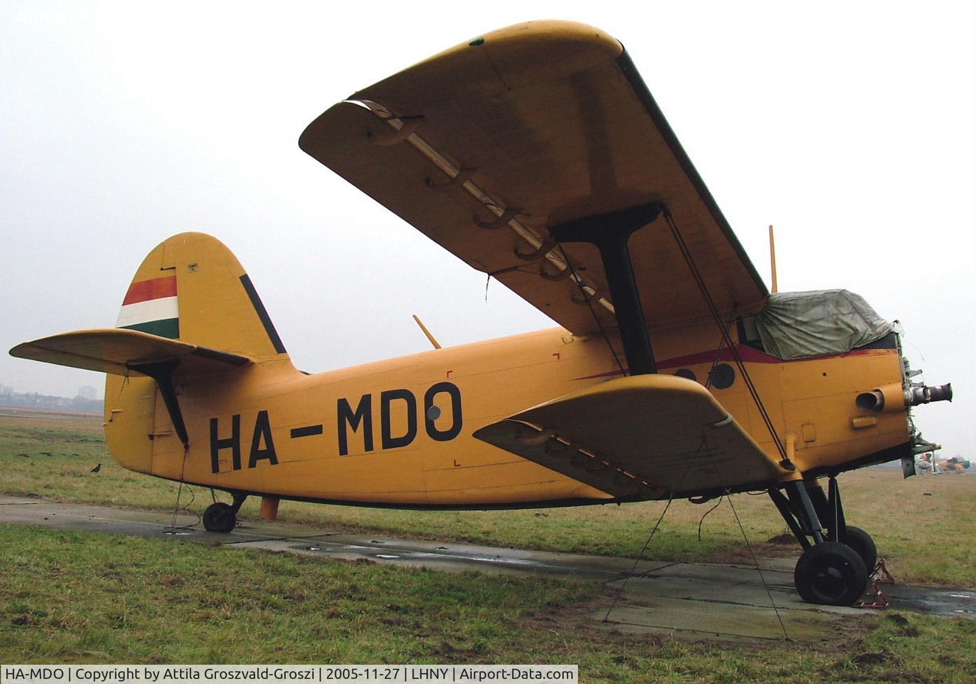 HA-MDO, 1979 PZL-Mielec An-2 C/N 1G185-43, Nyíregyháza Airport, Hungary