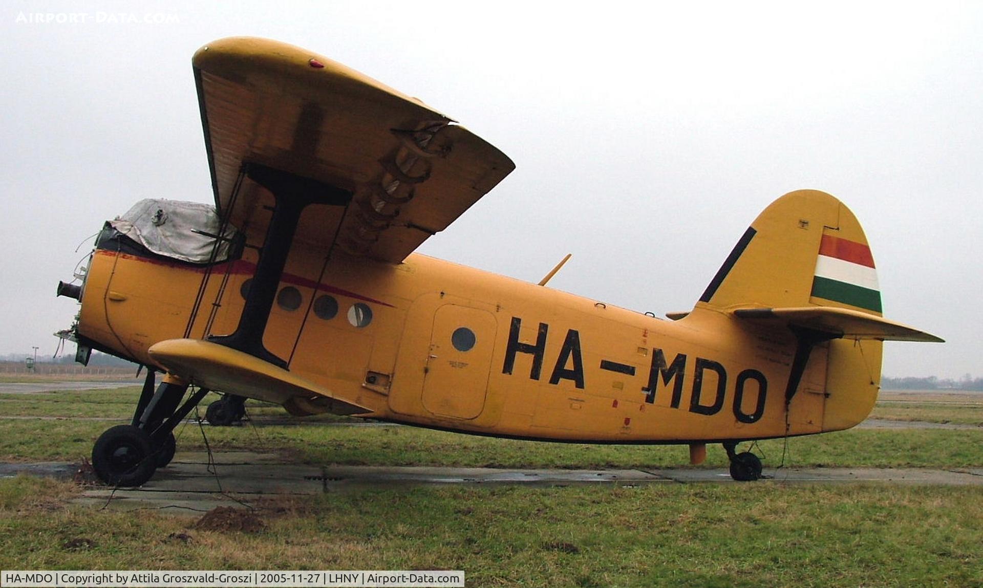 HA-MDO, 1979 PZL-Mielec An-2 C/N 1G185-43, Nyíregyháza Airport, Hungary