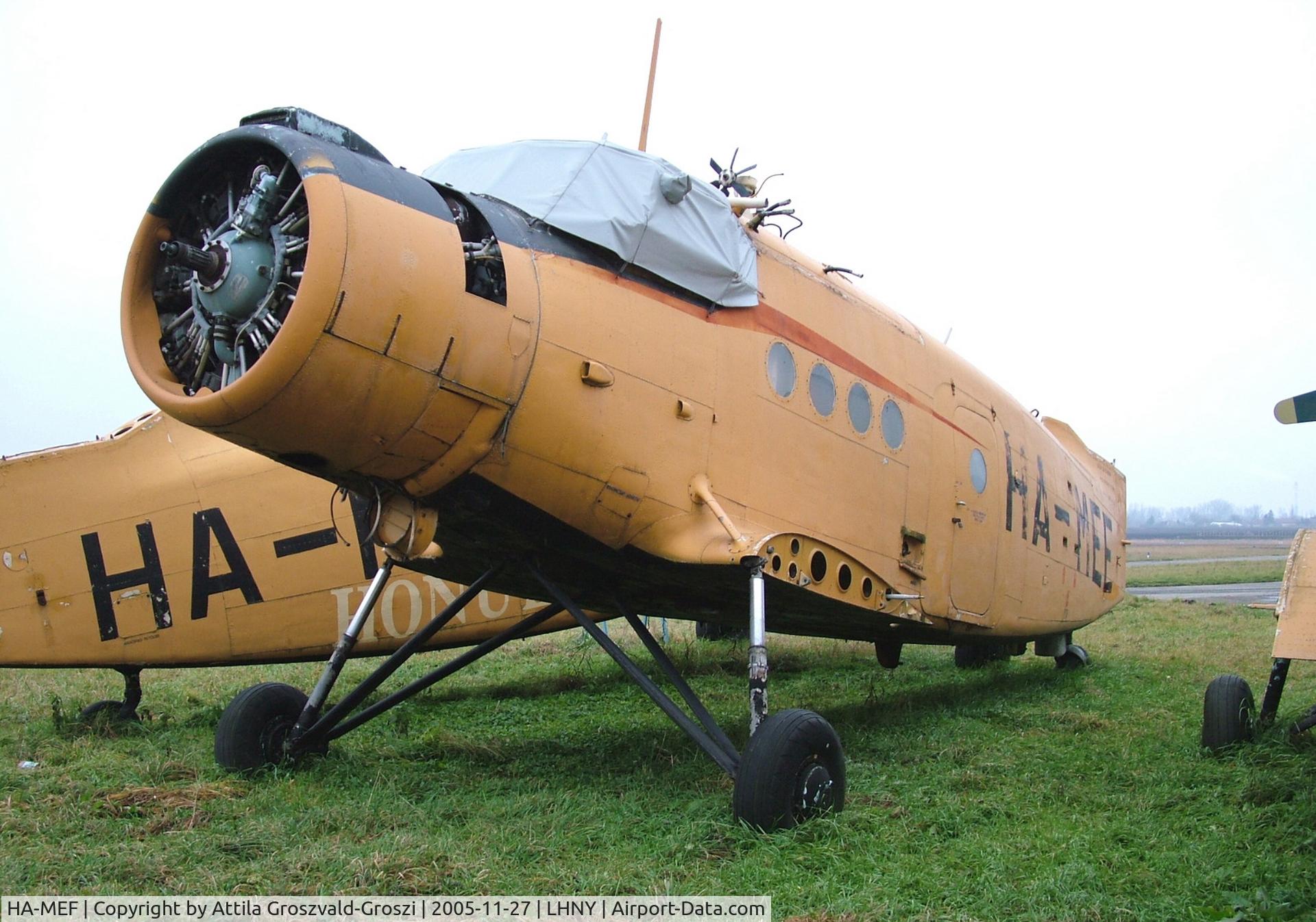 HA-MEF, 1980 PZL-Mielec An-2R C/N 1G187-30, Nyíregyháza Airport, Hungary