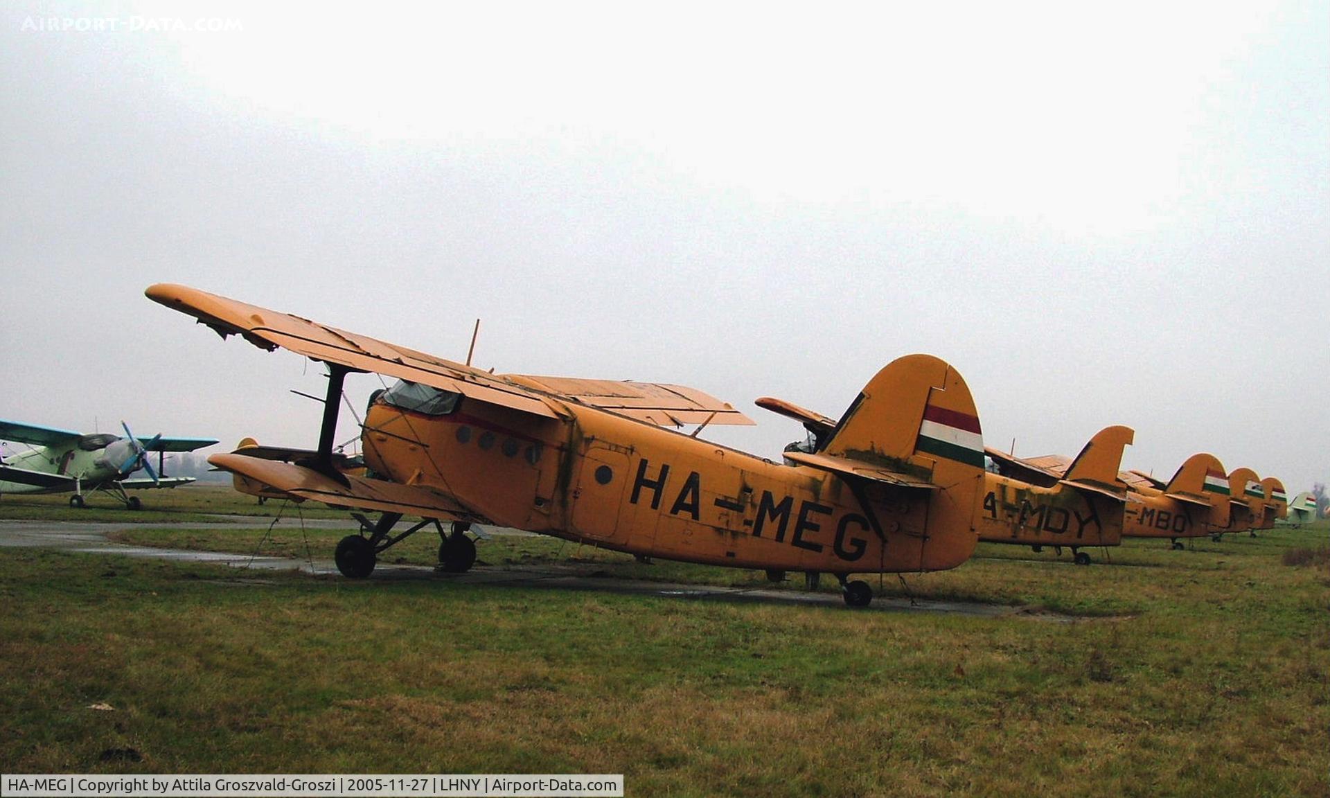 HA-MEG, 1980 PZL-Mielec An-2R C/N 1G187-31, Nyíregyháza Airport, Hungary