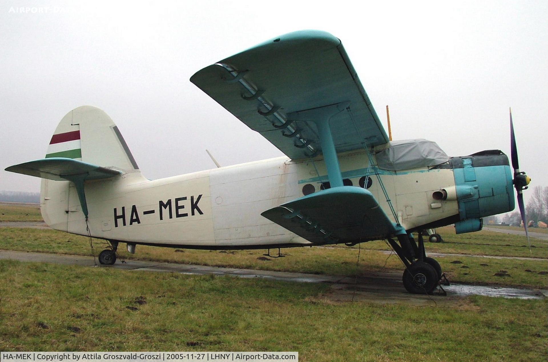 HA-MEK, 1980 Antonov An-2 C/N 1G190-20, Nyíregyháza Airport, Hungary